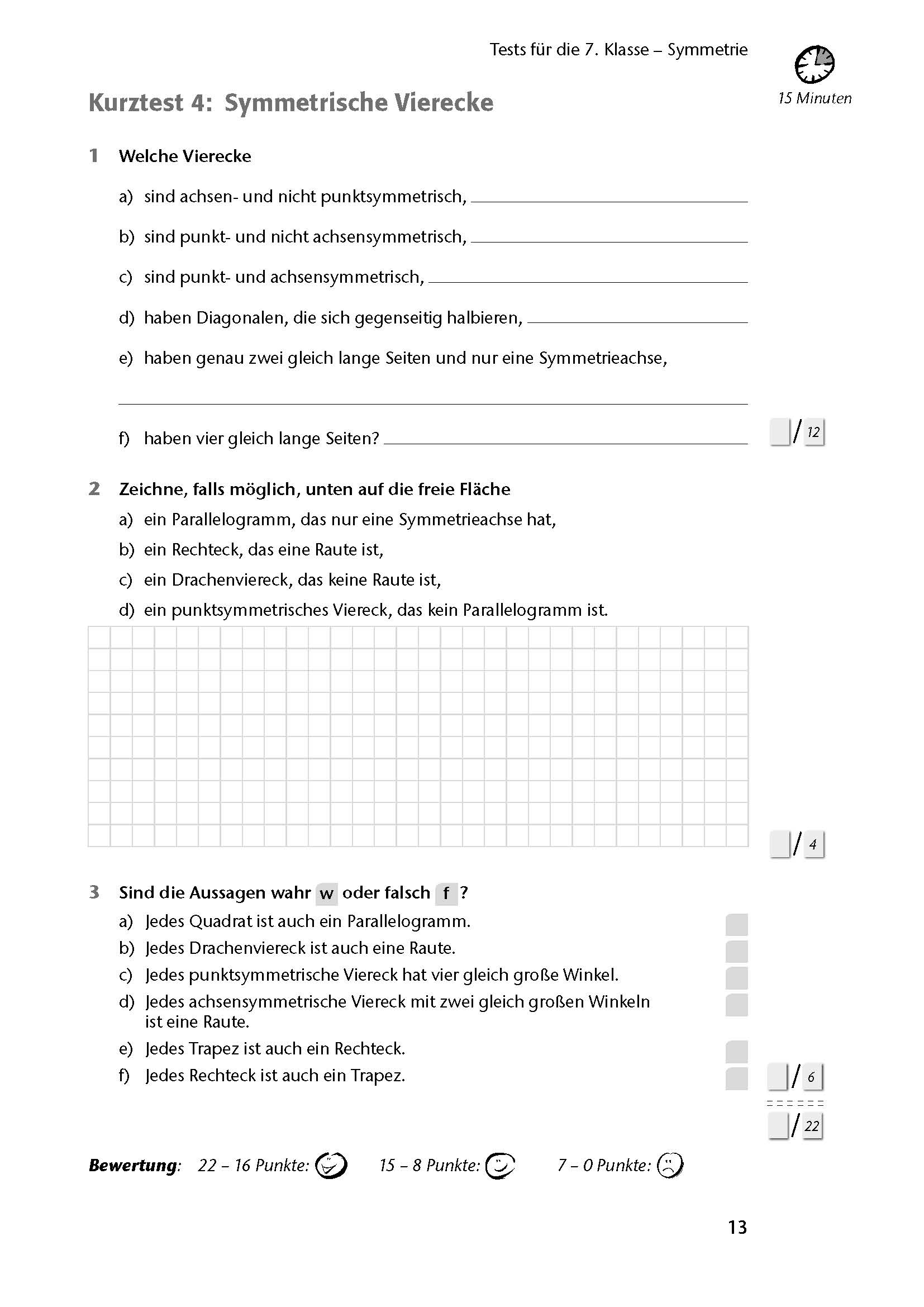 Fit in Test und Klassenarbeit – Mathematik 7./8. Klasse Gymnasium