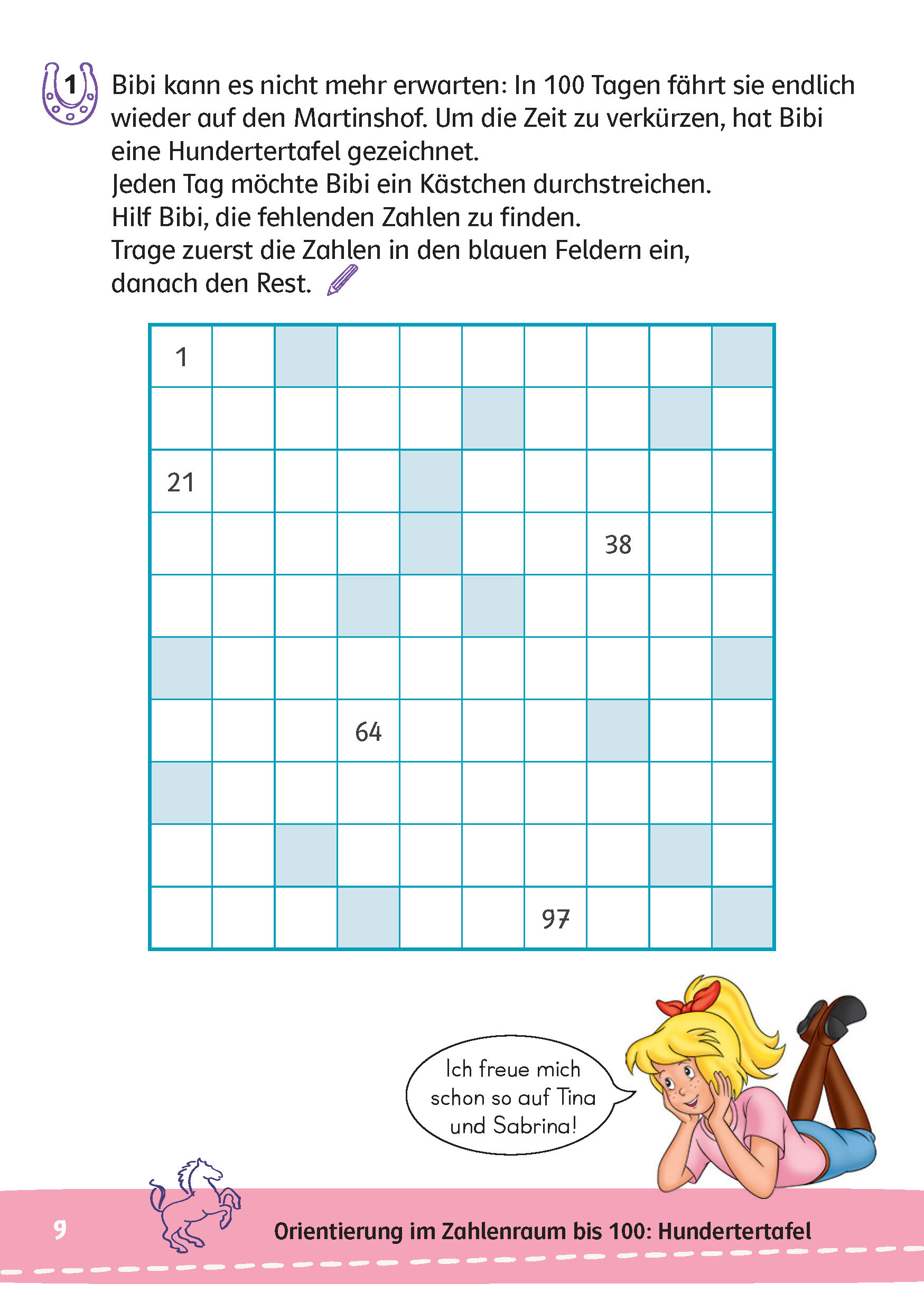 Bibi & Tina: Mein Lernrätsel-Block Mathematik für die 2. Klasse