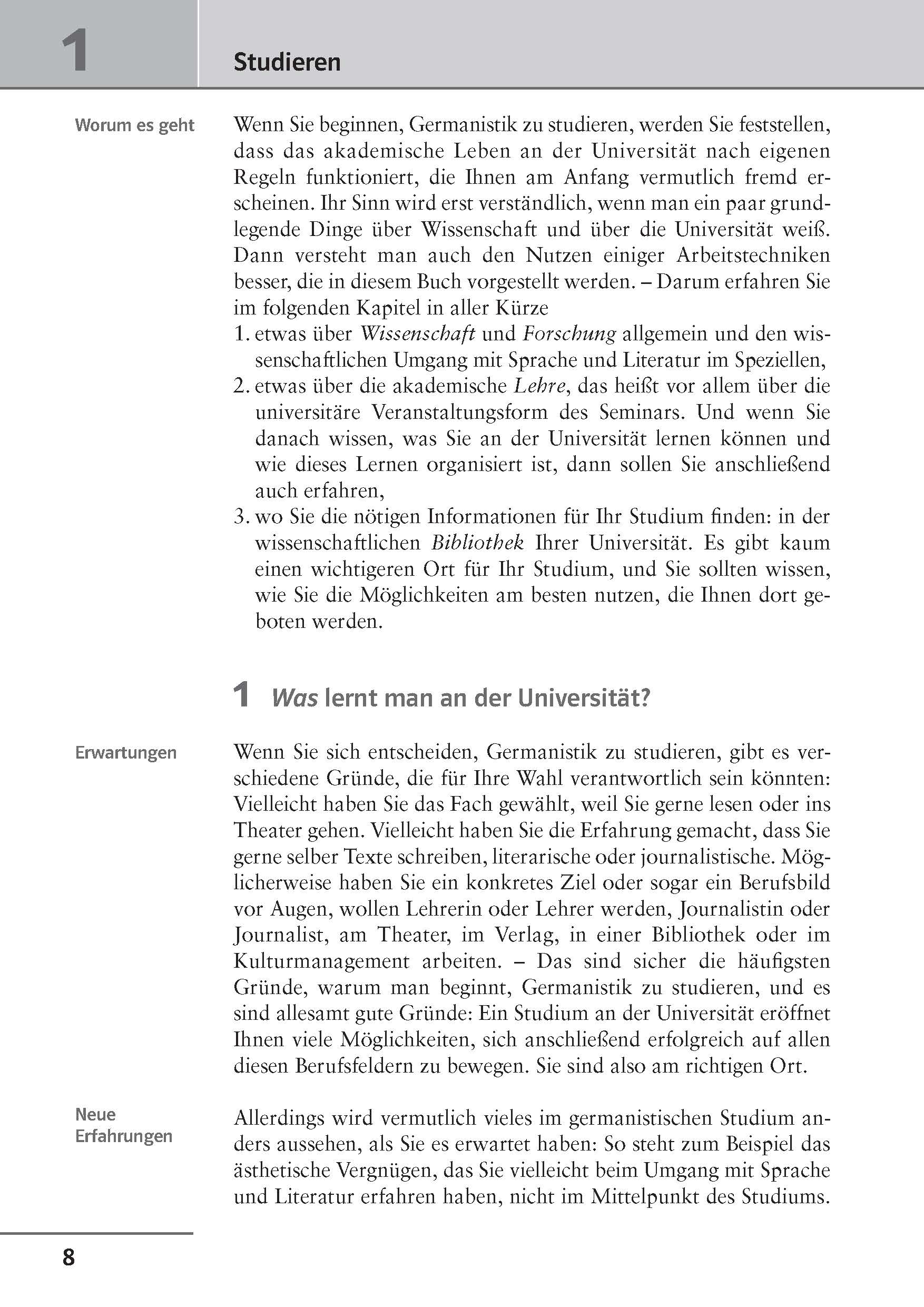 Klett Uni Wissen Arbeitstechniken Germanistik