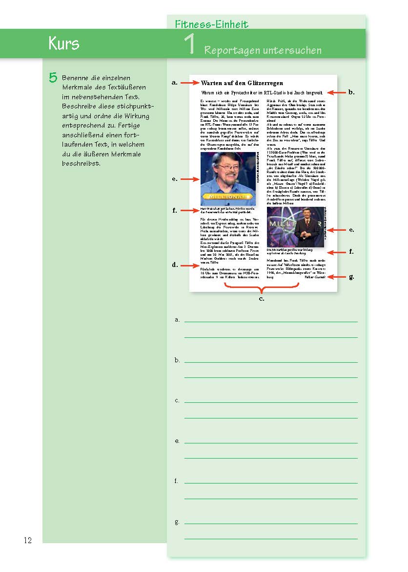 Textgebundener Aufsatz – TGA Realschule. Deutsch Klasse 8-10