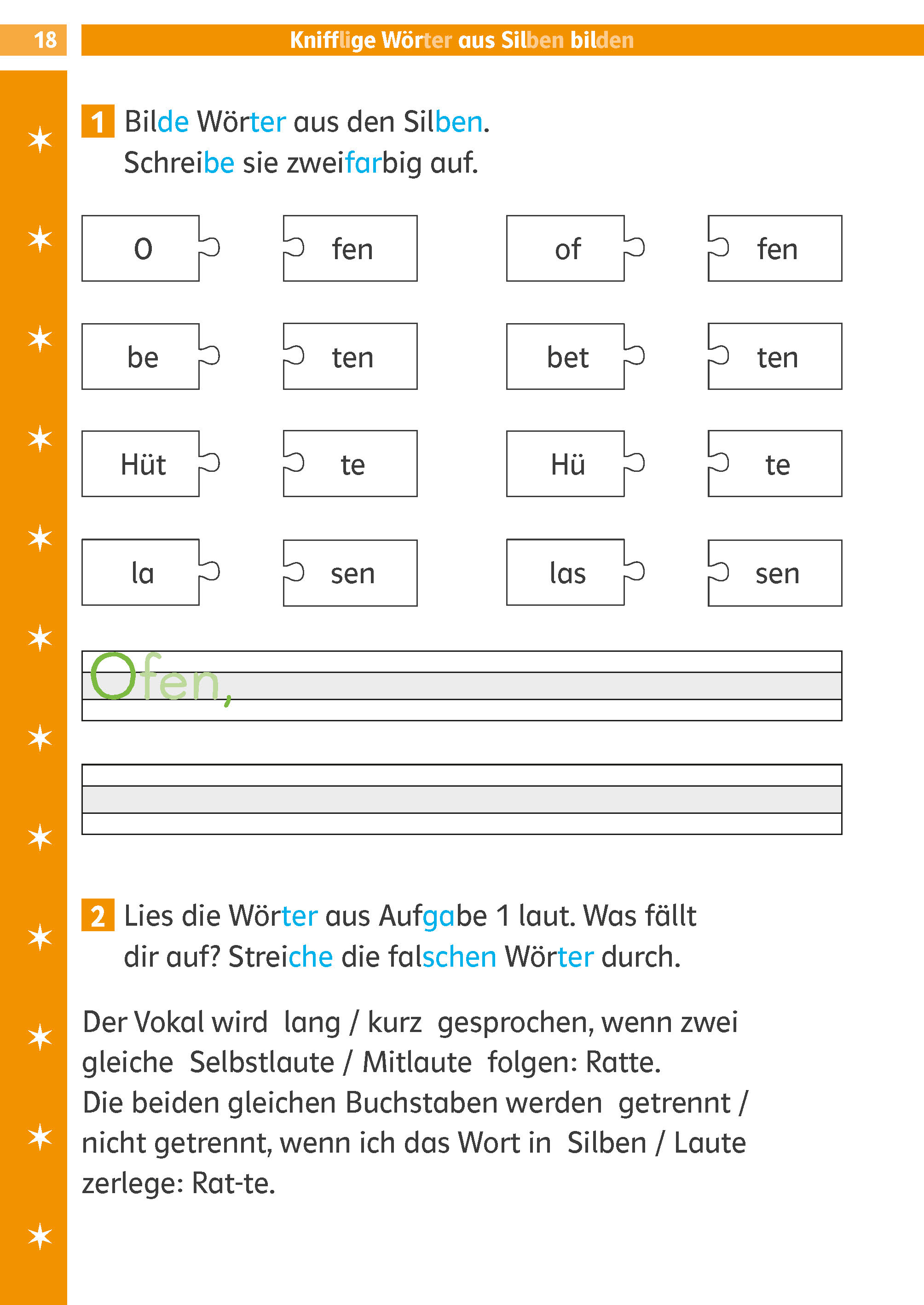 Klett Die Deutsch-Helden: Silben-Lesetraining 1. Klasse Klett Die Deutsch-Helden: Silben-Lesetraining 1. Klasse