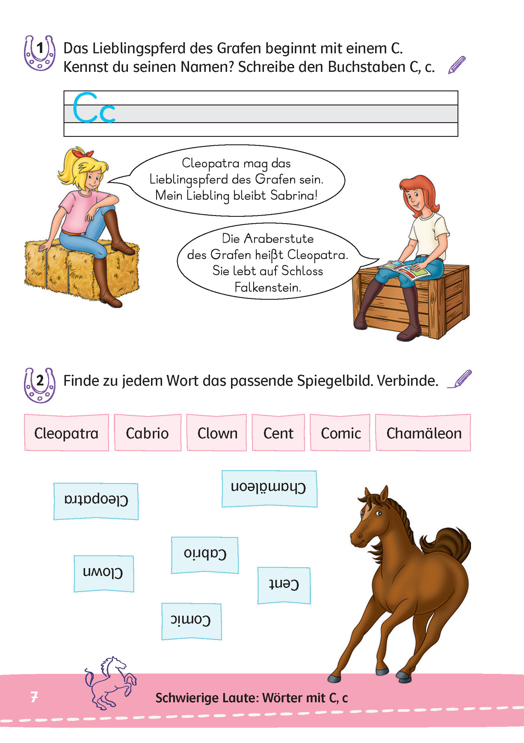 Bibi & Tina: Mein Lernrätsel-Block Deutsch für die 2. Klasse