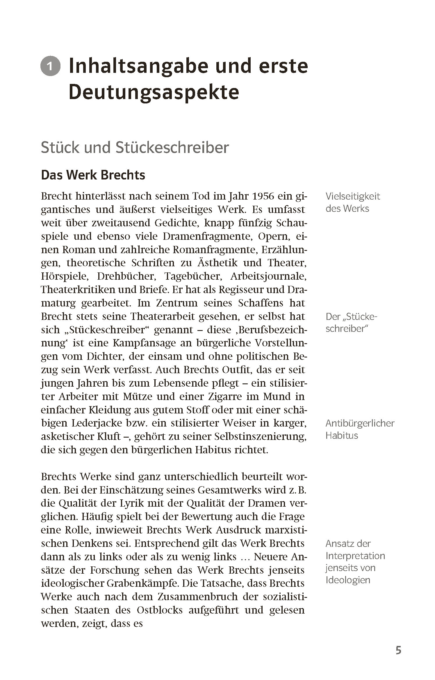 Klett Lektürehilfen Bertolt Brecht, Der gute Mensch von Sezuan Klett Lektürehilfen Bertolt Brecht, Der gute Mensch von Sezuan