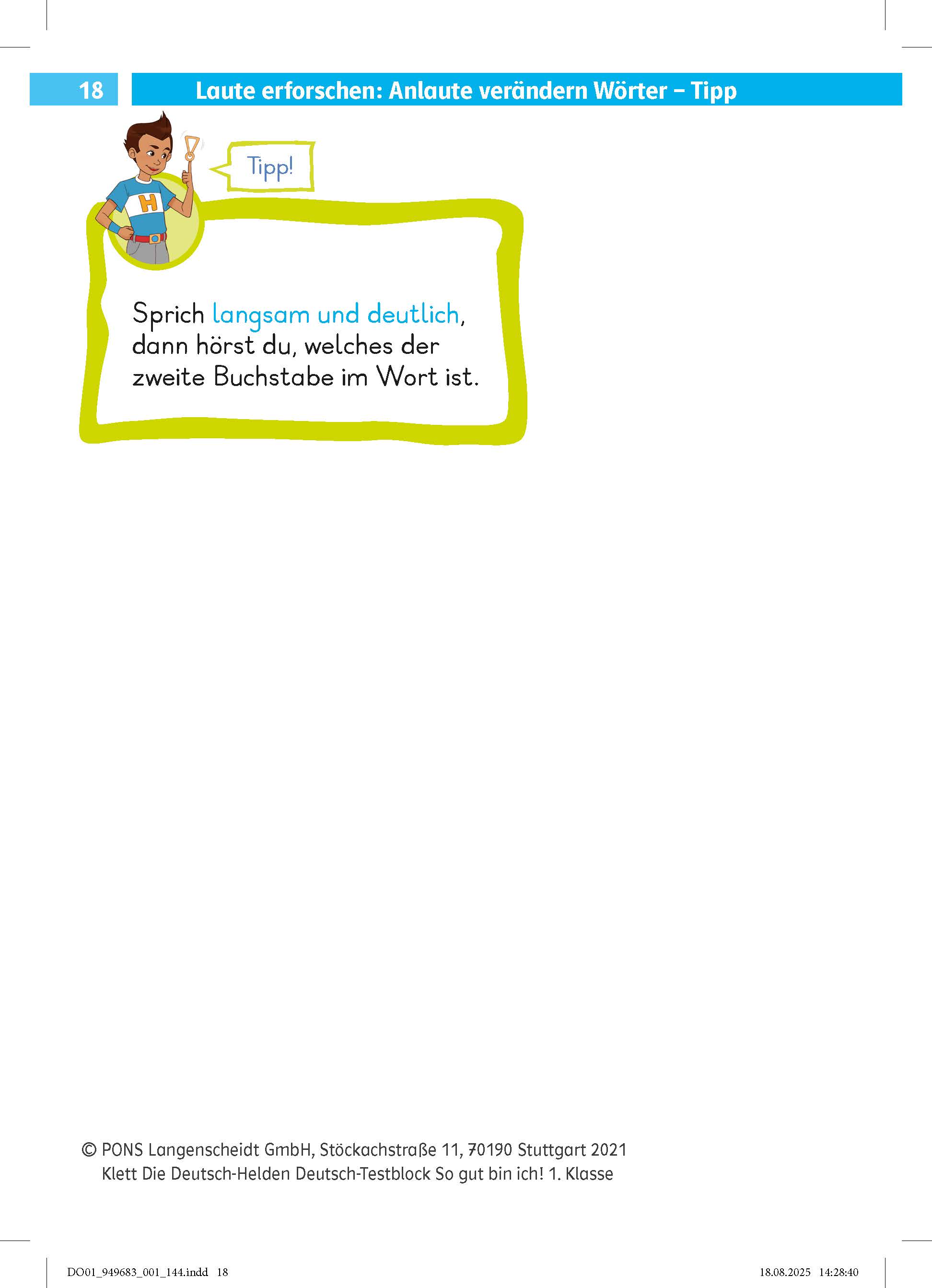 Klett Die Deutsch-Helden: Deutsch-Testblock So gut bin ich! 1. Klasse Klett Die Deutsch-Helden: Deutsch-Testblock So gut bin ich! 1. Klasse