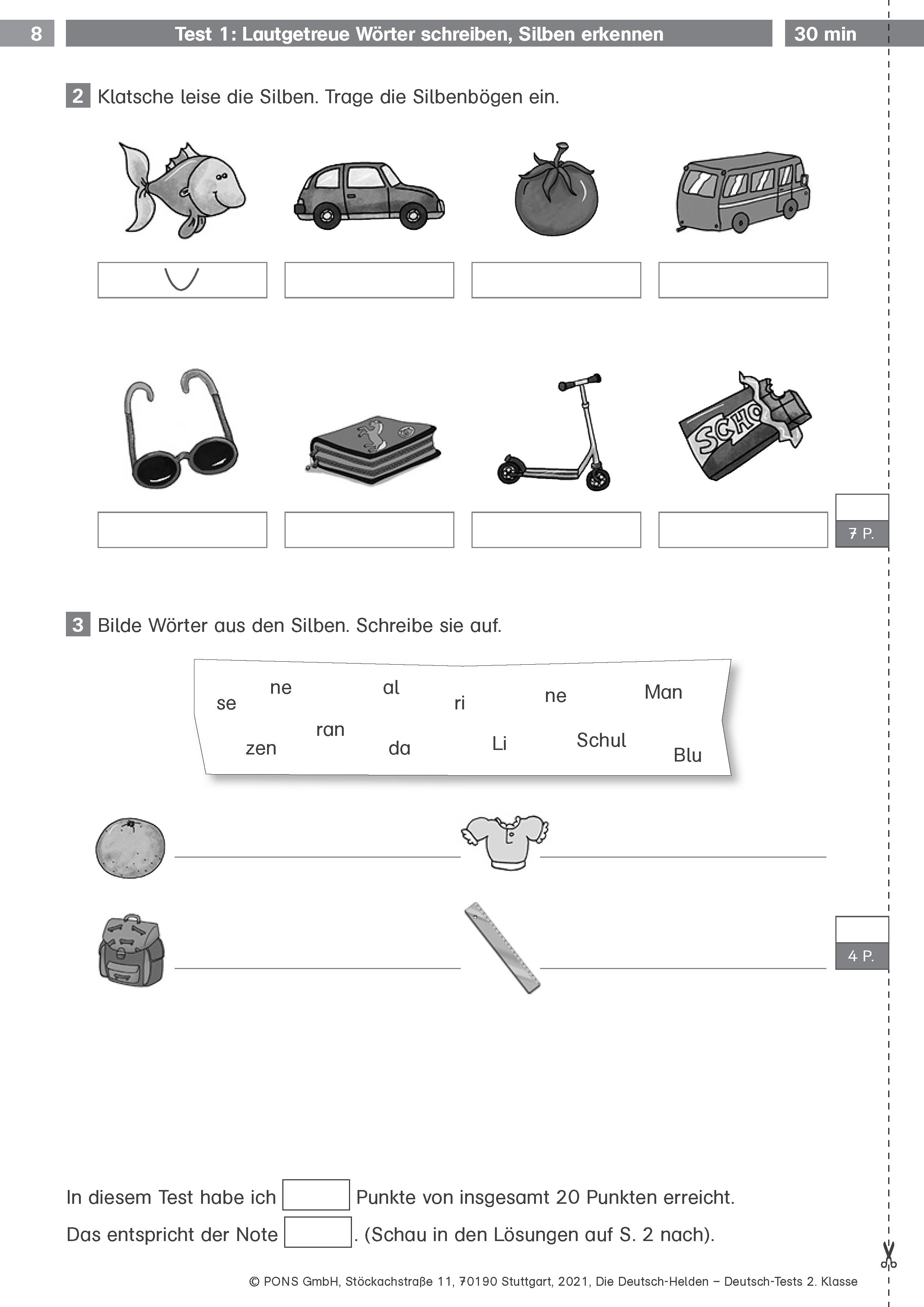 Klett Die Deutsch-Helden: Deutsch-Tests 2. Klasse Klett Die Deutsch-Helden: Deutsch-Tests 2. Klasse