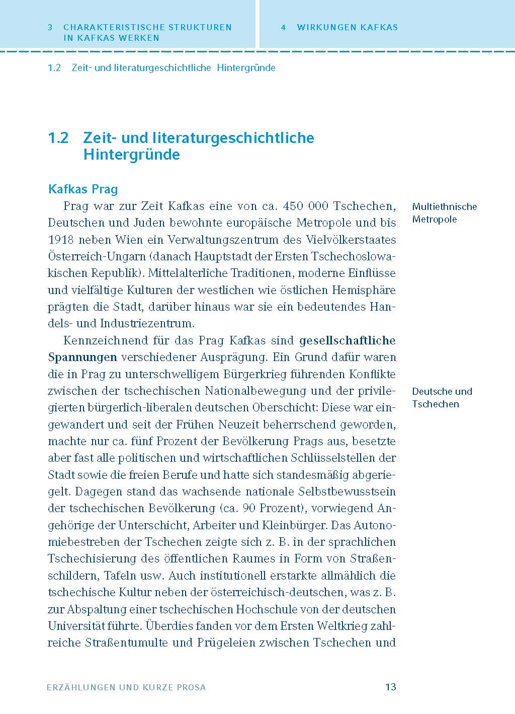 Franz Kafka. Erzählungen und kurze Prosa