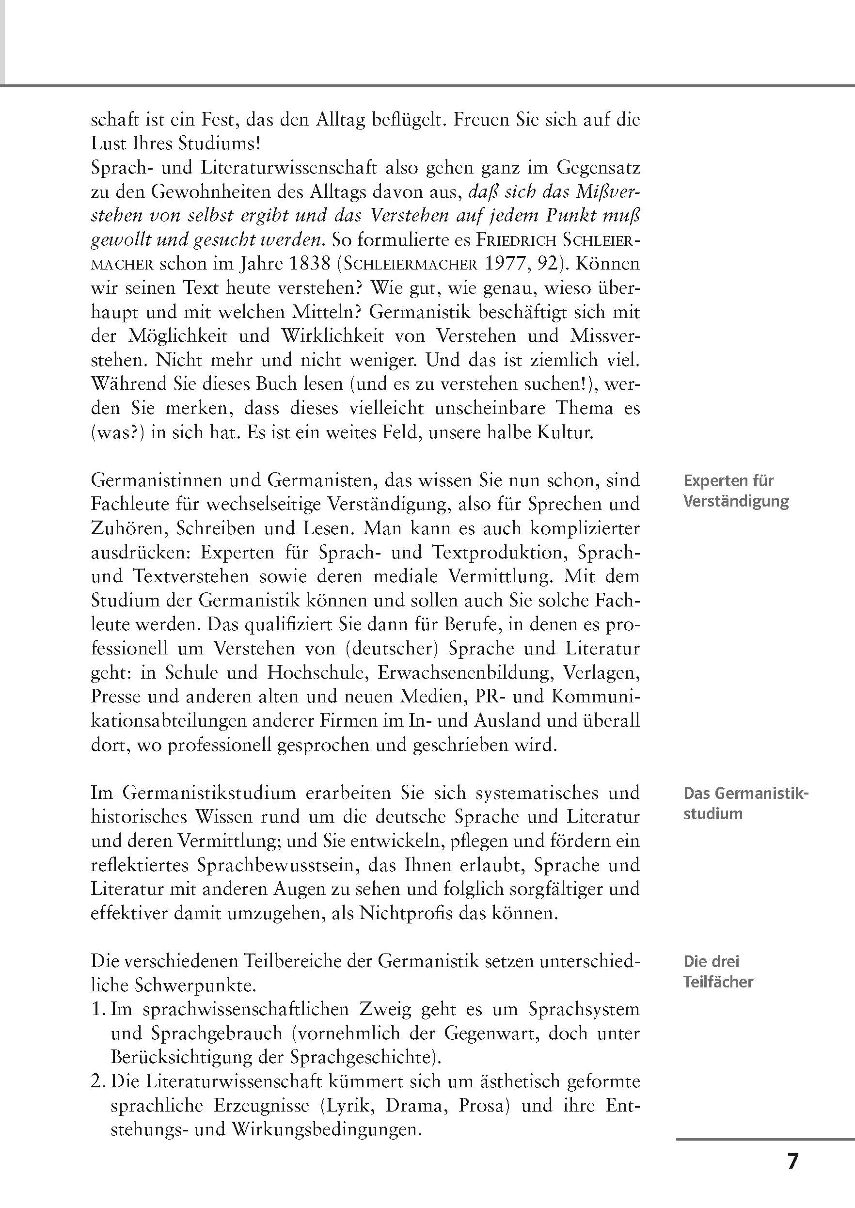 Uni Wissen Orientierungskurs Germanistik