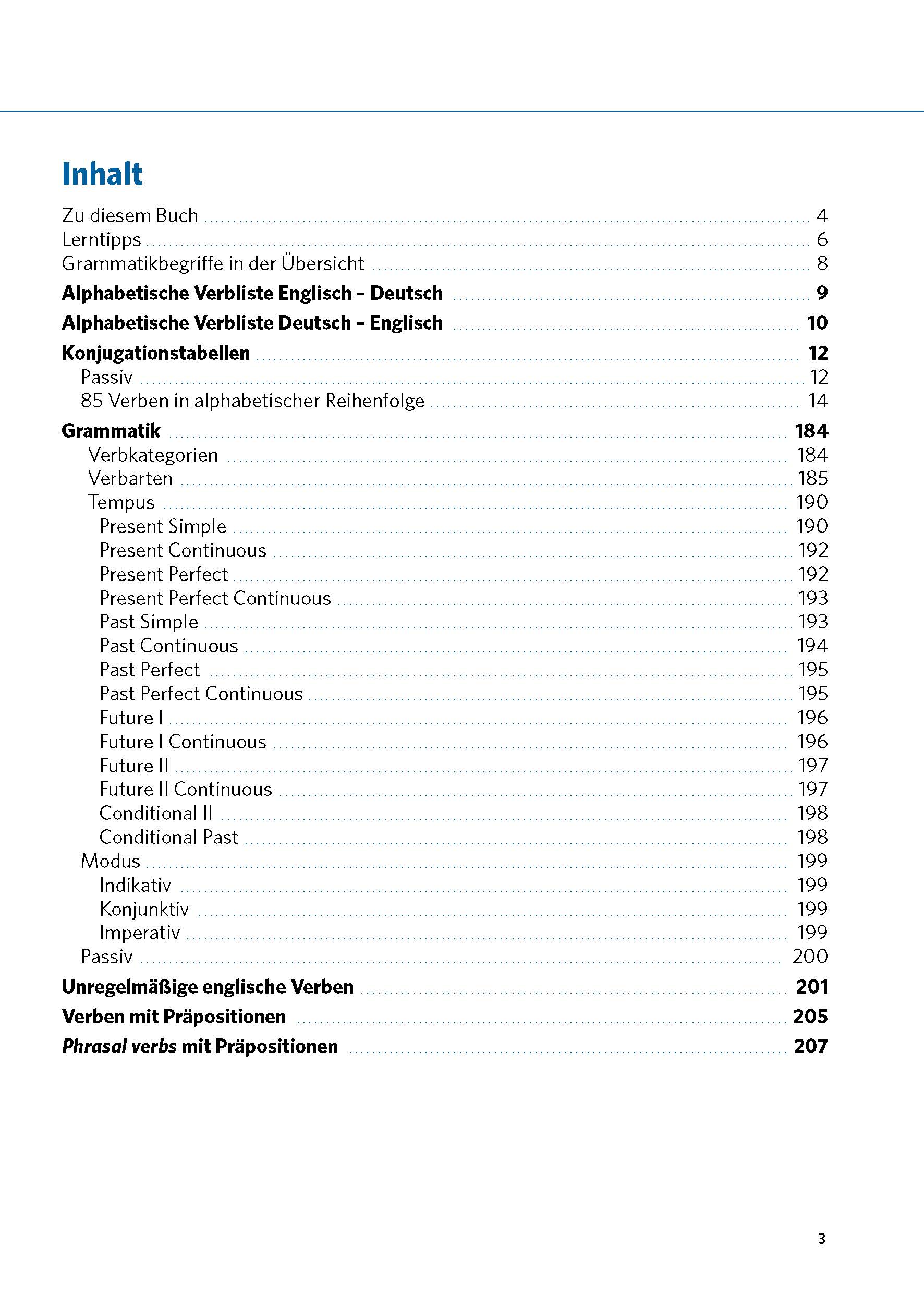 PONS Verbtabellen Plus Englisch