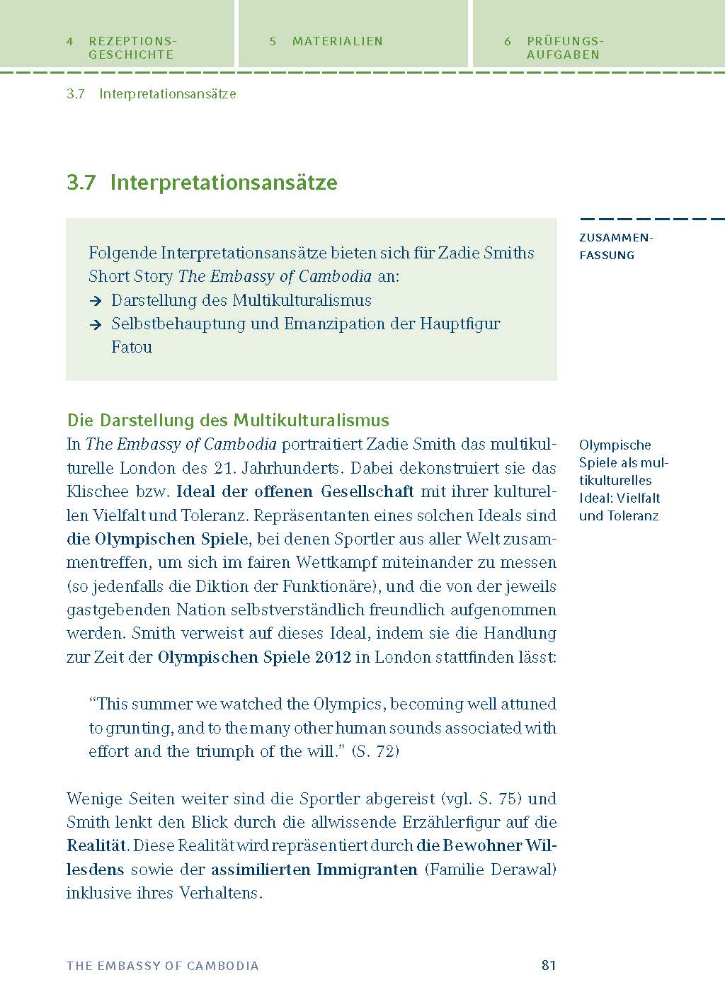 The Embassy of Cambodia von Zadie Smith