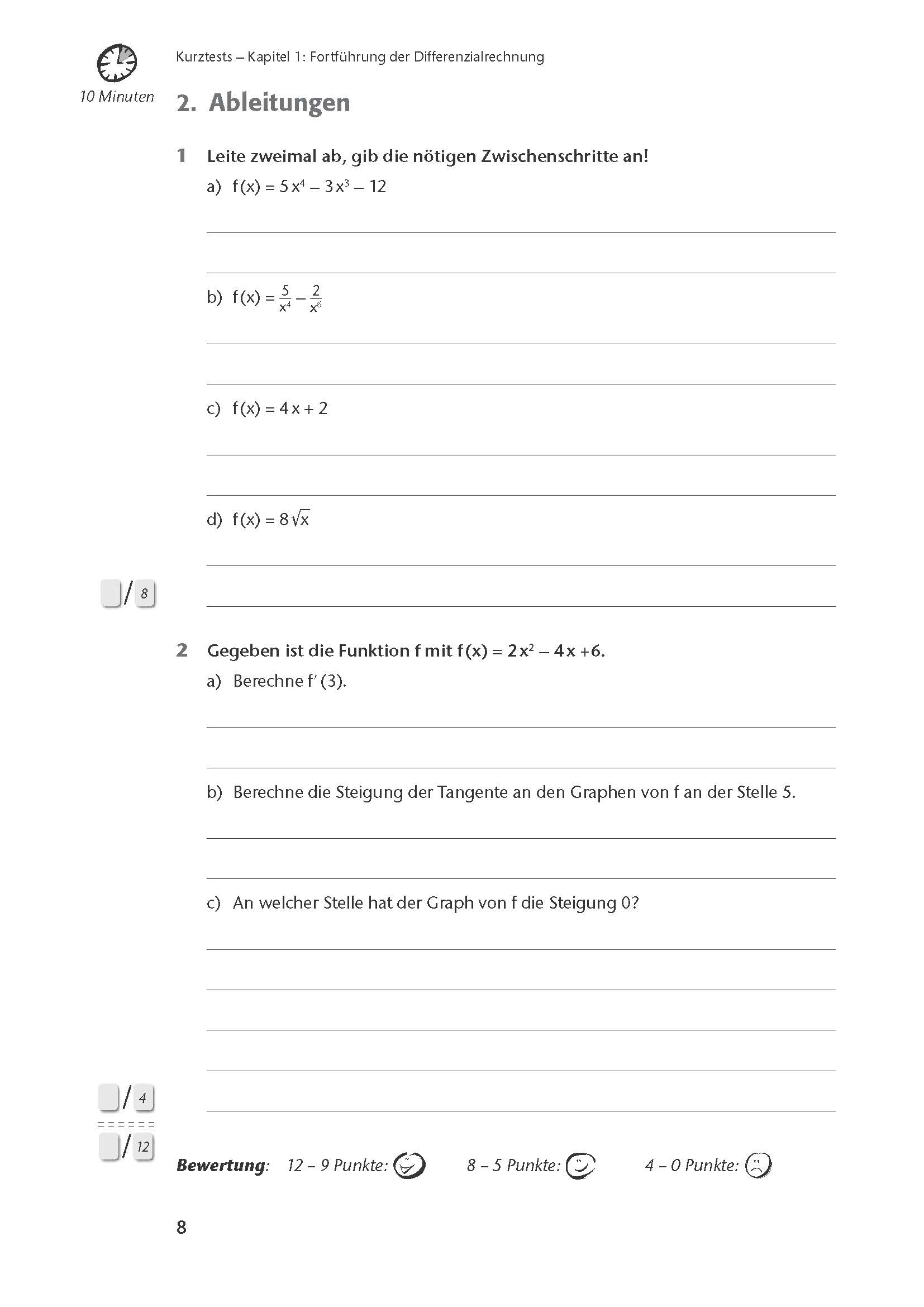 Fit in Klausur und Abitur – Mathematik 11.-12./13. Klasse