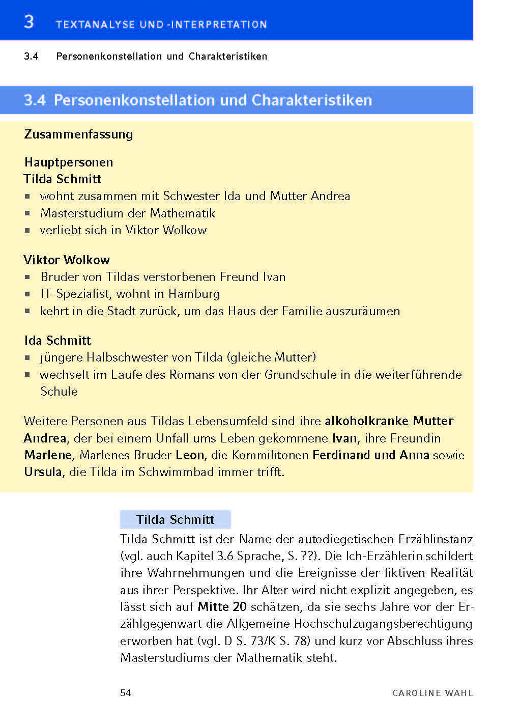 22 Bahnen von Caroline Wahl