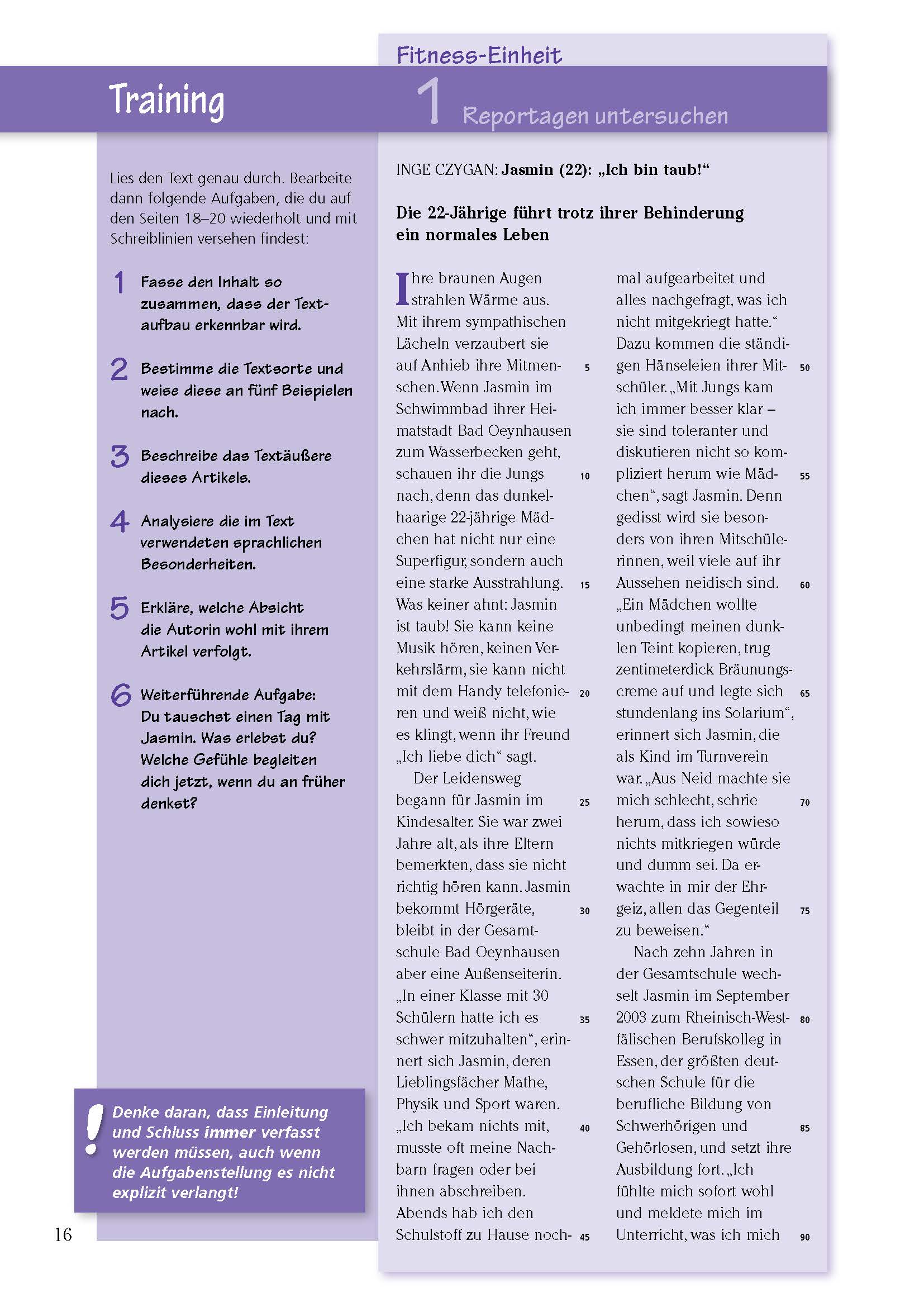 Texte analysieren und verfassen – Klasse 8-10 – Deutsch