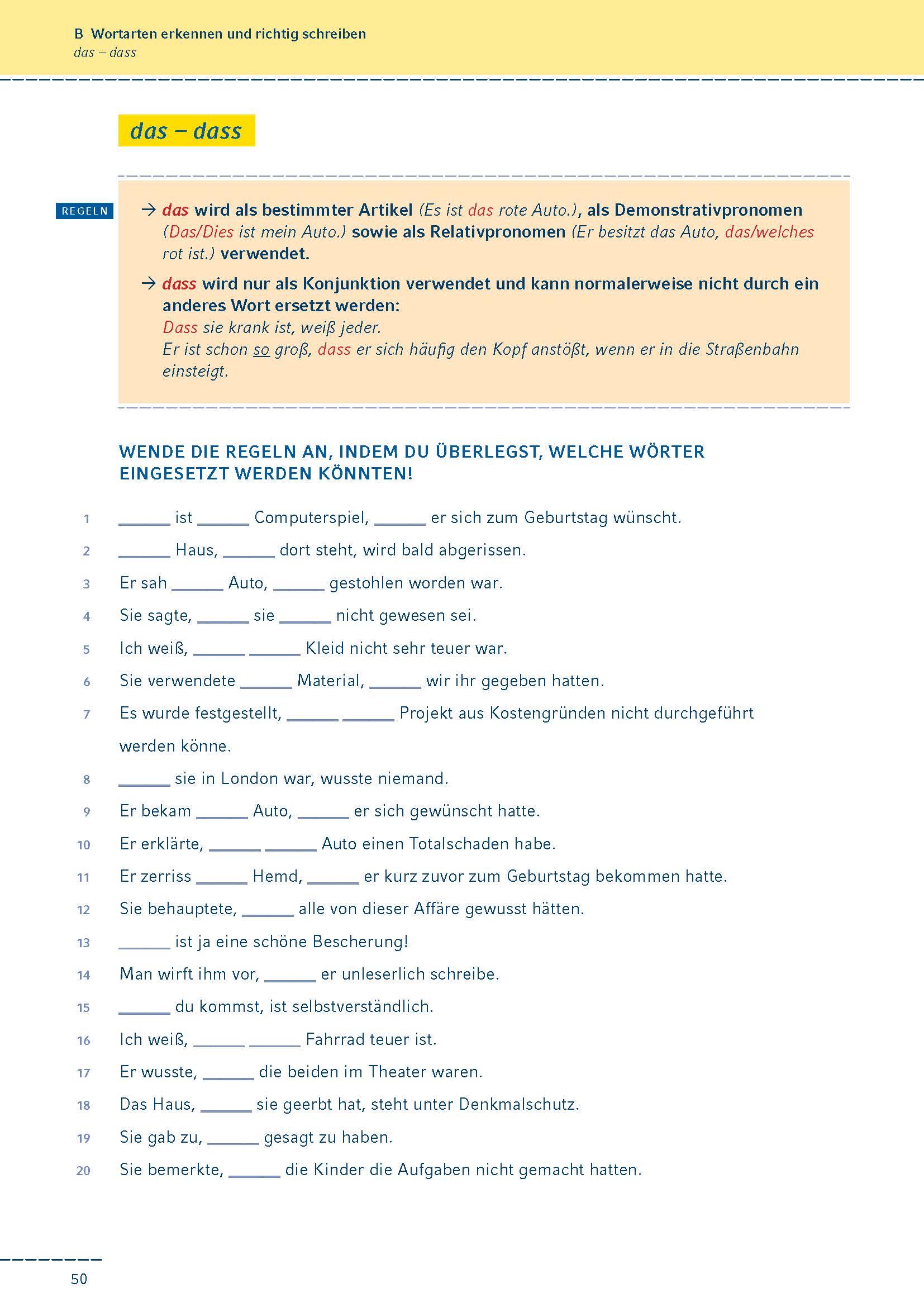 Fit in Rechtschreibung und Zeichensetzung