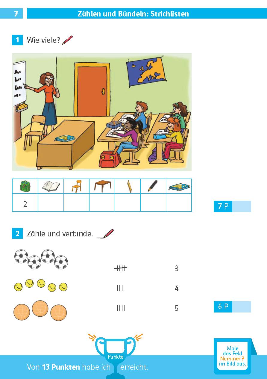 Klett Die Mathe-Helden: Mathe-Testblock So gut bin ich! 1. Klasse
