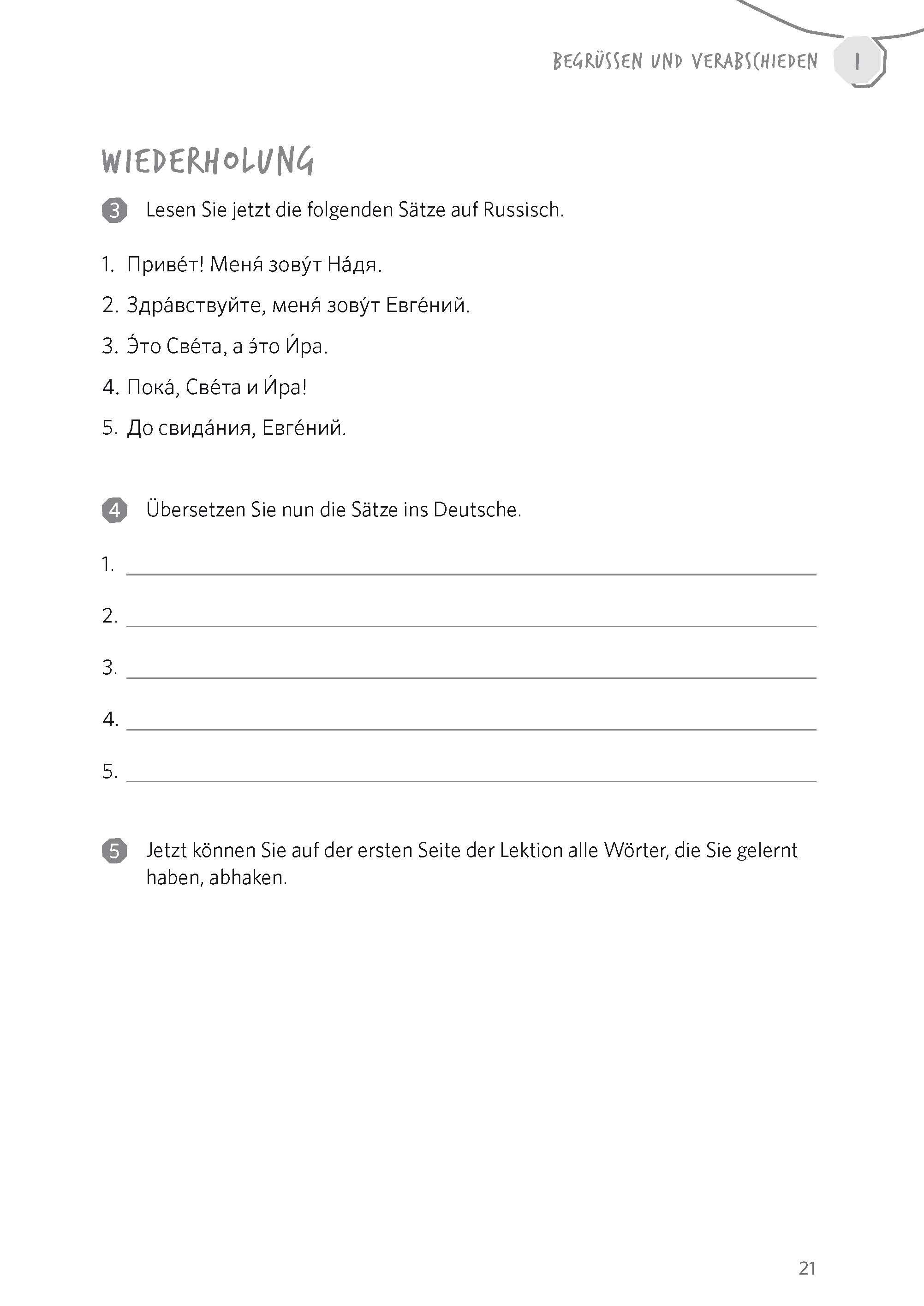 Langenscheidt Vom Wort zum Satz Russisch