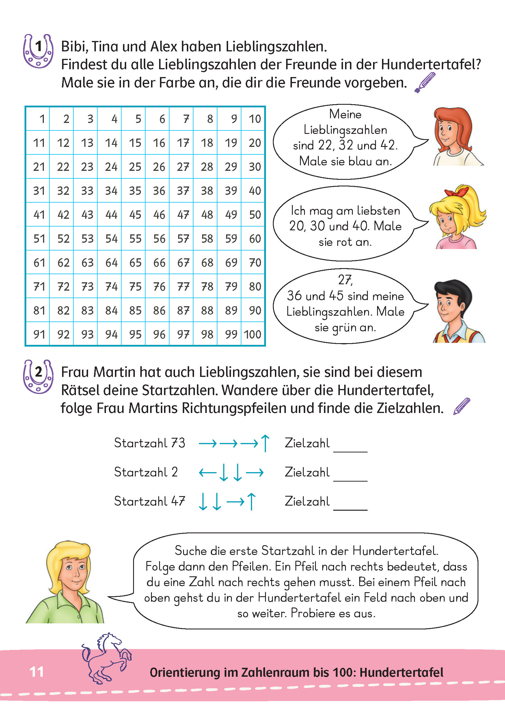 Bibi & Tina: Mein Lernrätsel-Block Mathematik für die 2. Klasse