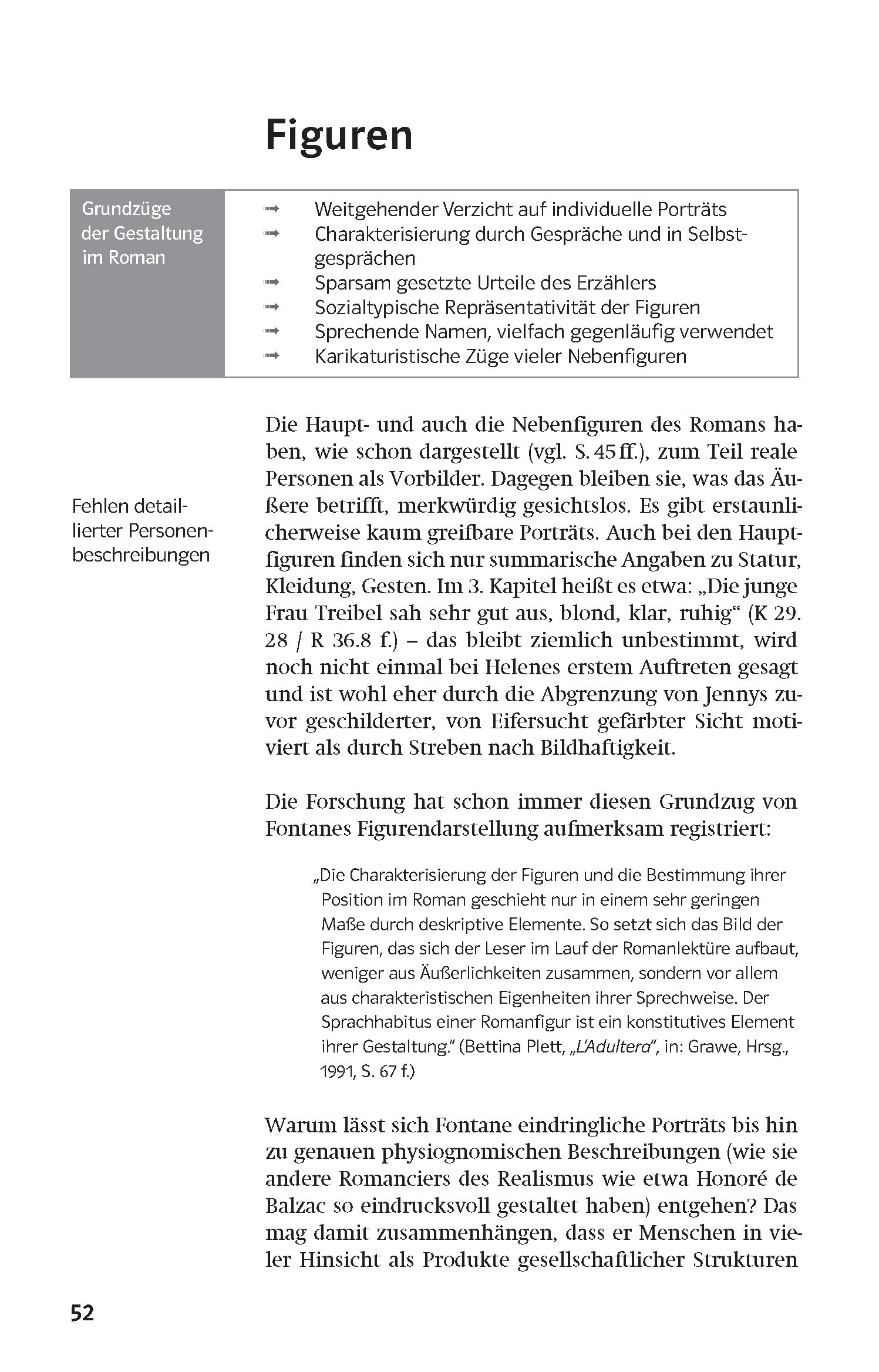 Klett Lektürehilfen Theodor Fontane, Frau Jenny Treibel