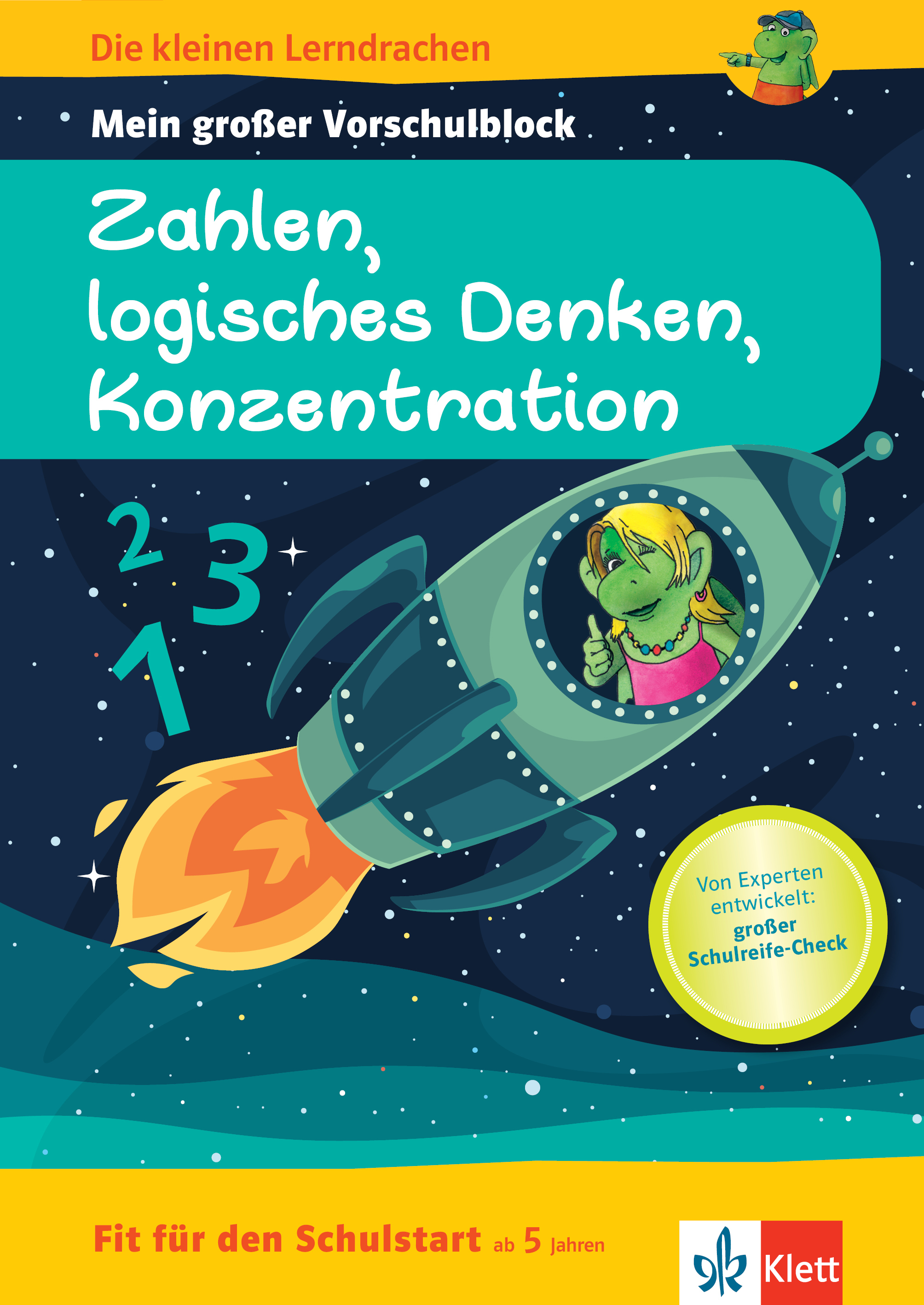 Klett Die kleinen Lerndrachen: Fit für den Schulstart: Mein großer Vorschulblock Zahlen, logisches Denken, Konzentration Klett Die kleinen Lerndrachen: Fit für den Schulstart: Mein großer Vorschulblock Zahlen, logisches Denken, Konzentration