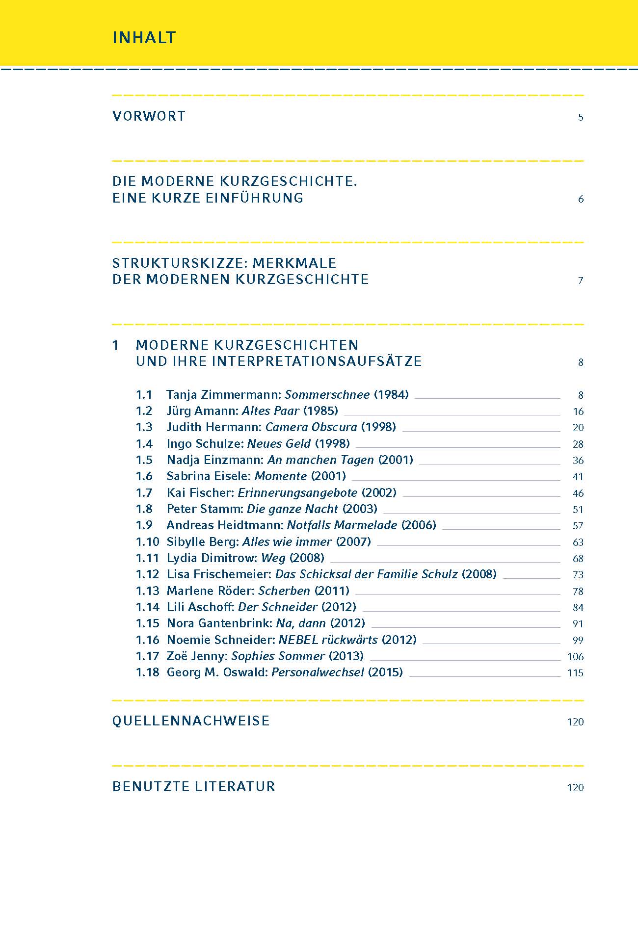 Moderne Kurzgeschichten interpretiert
