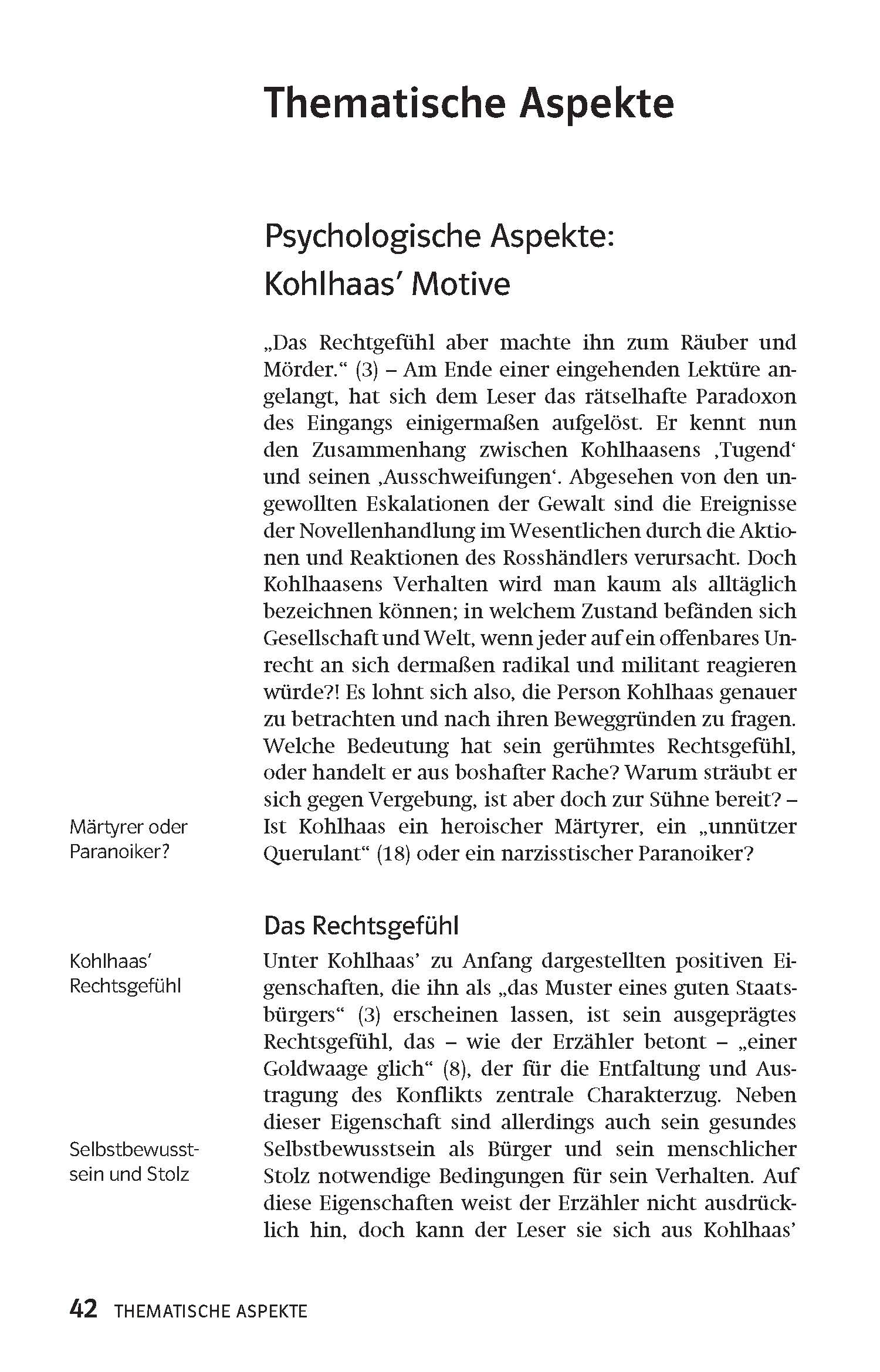 Klett Lektürehilfen Heinrich von Kleist, Michael Kohlhaas