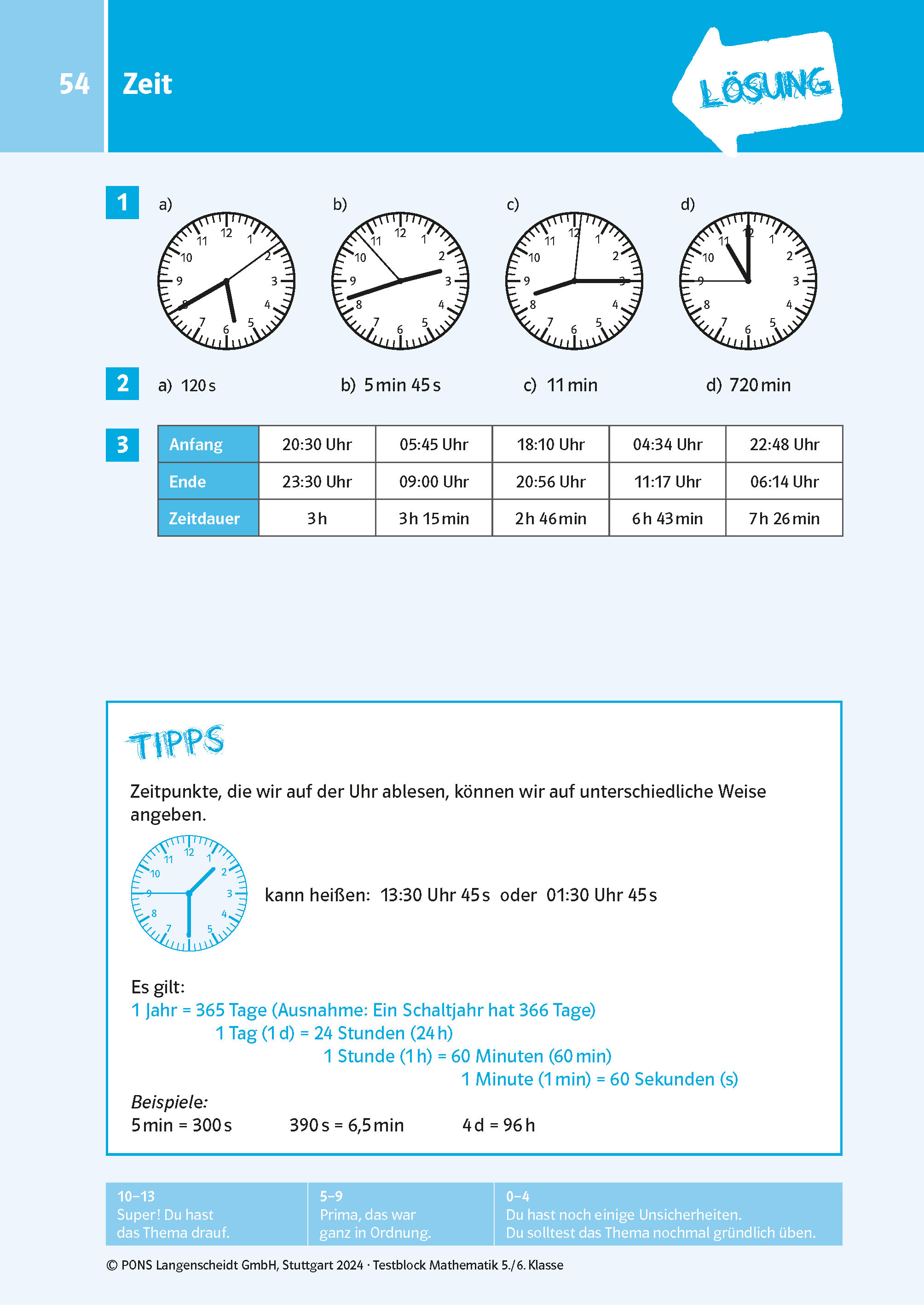 PONS Der große Testblock Mathematik 5./6. Klasse PONS Der große Testblock Mathematik 5./6. Klasse