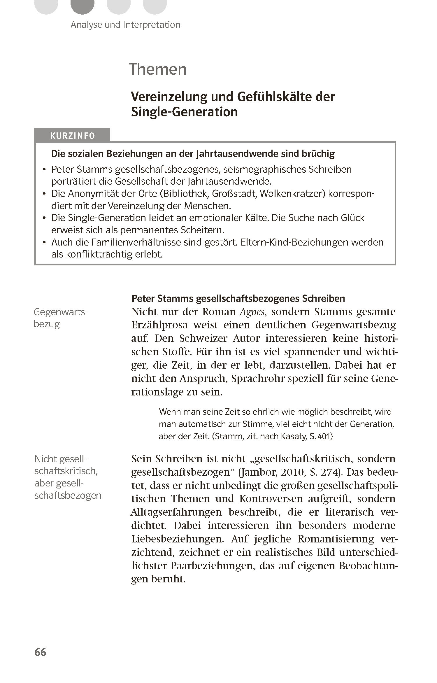 Klett Lektürehilfen Peter Stamm, Agnes