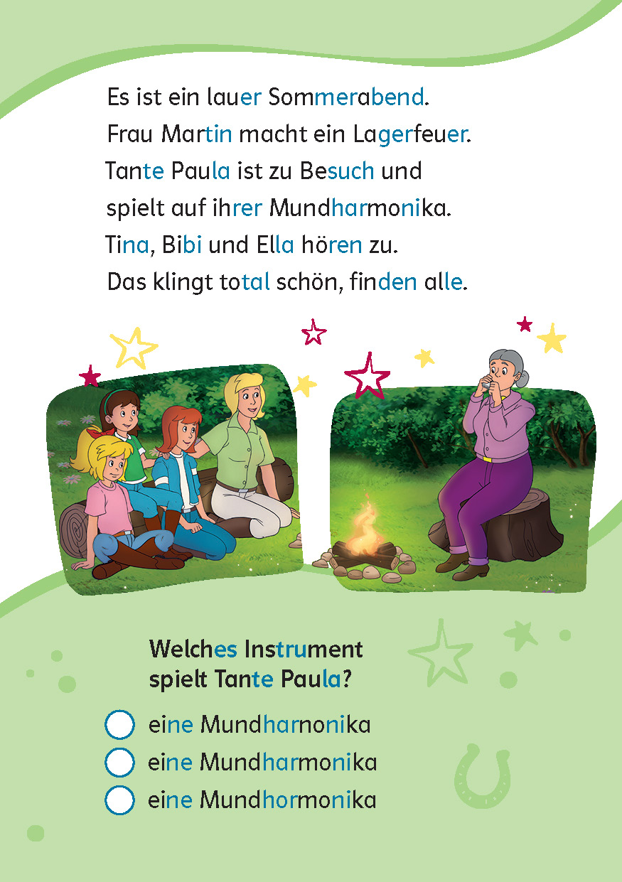Lesefuchs Bibi & Tina: Leserätsel Lesestufe 2, Band 1