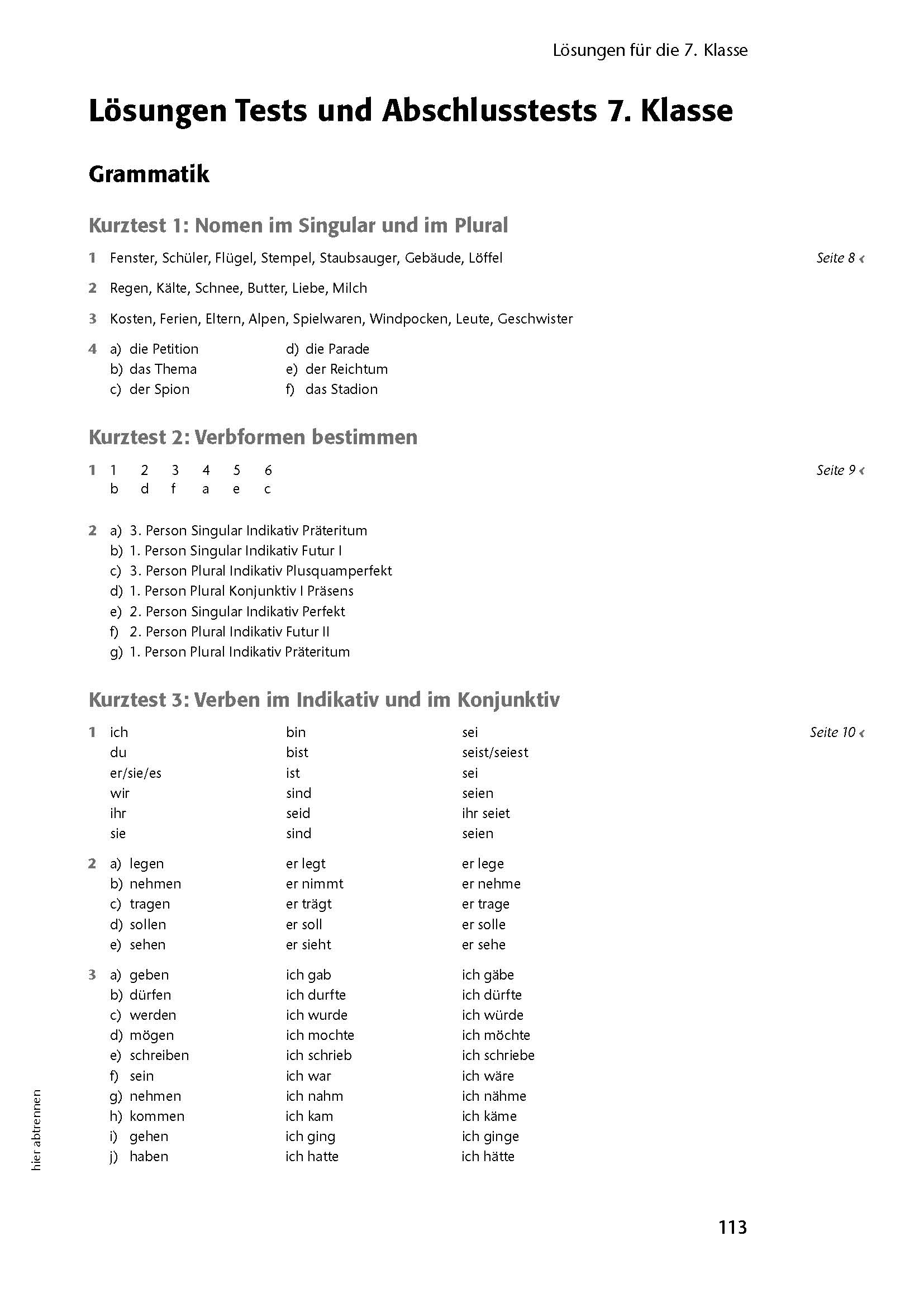 Fit in Test und Klassenarbeit – Deutsch 7./8. Klasse Gymnasium