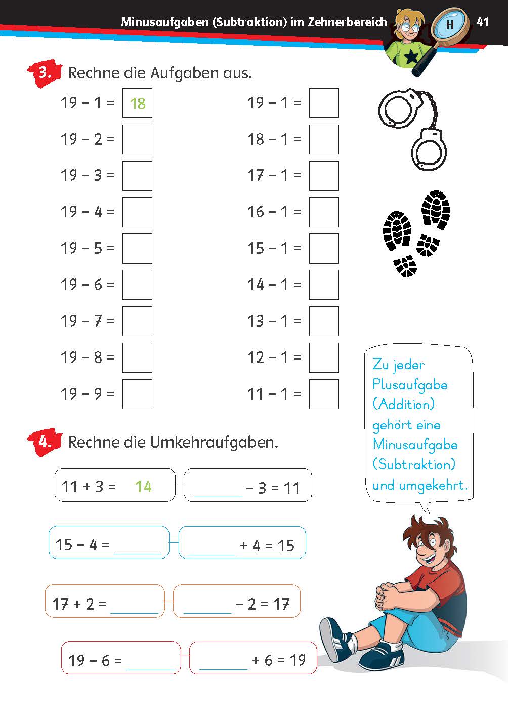Die drei ??? Kids: Mein Übungsheft Mathe 1. Klasse - Rechnen bis 20