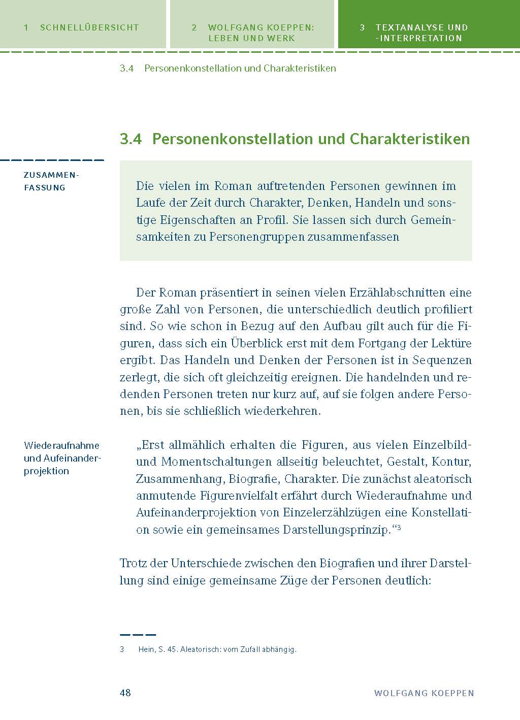 Tauben im Gras von Wolfgang Koeppen