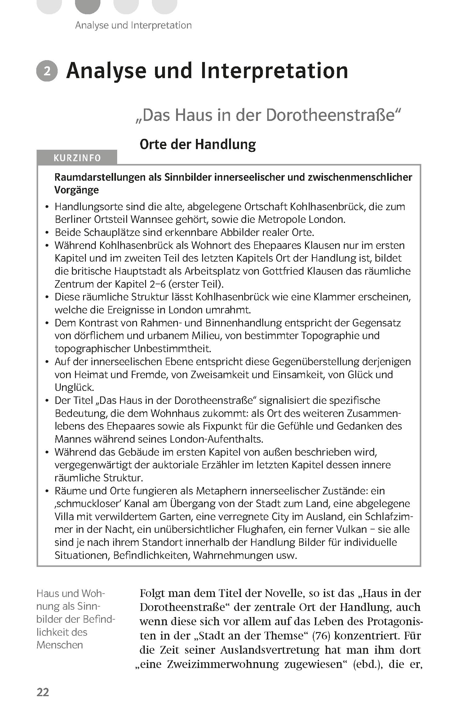 Klett Lektürehilfen Lange, Das Haus in der Dorotheenstraße