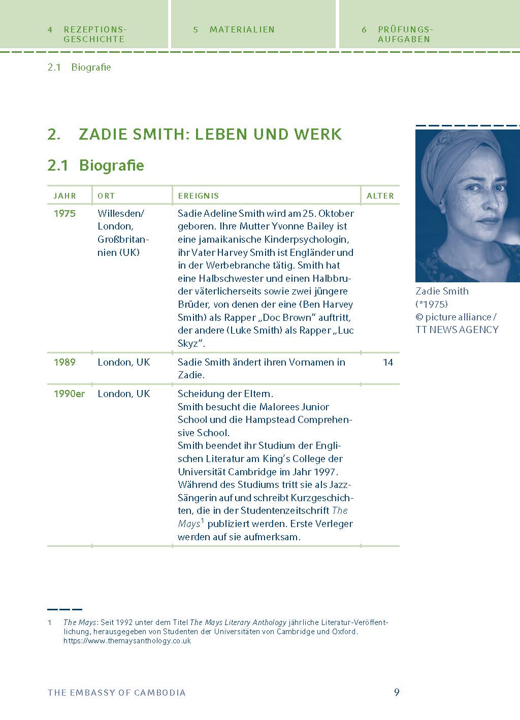 The Embassy of Cambodia von Zadie Smith