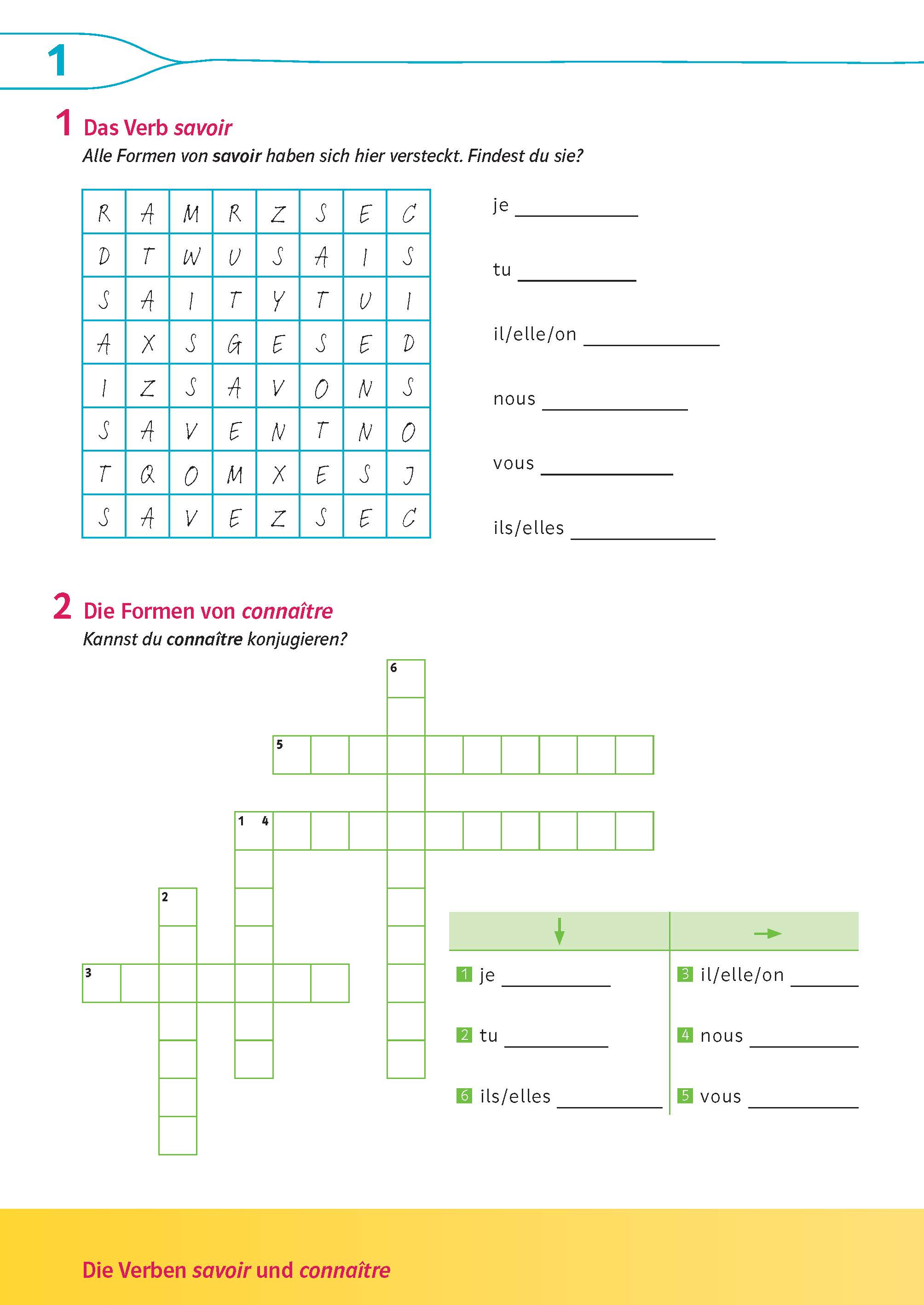 Découvertes 2 jaune/bleue - Übungsblock 2. Lernjahr