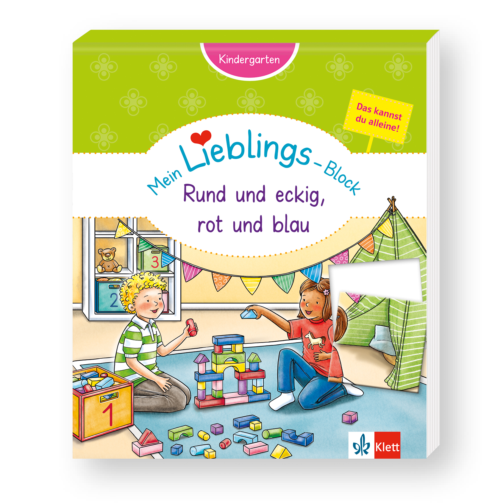 Klett Mein Lieblings-Block Rund und eckig, rot und blau