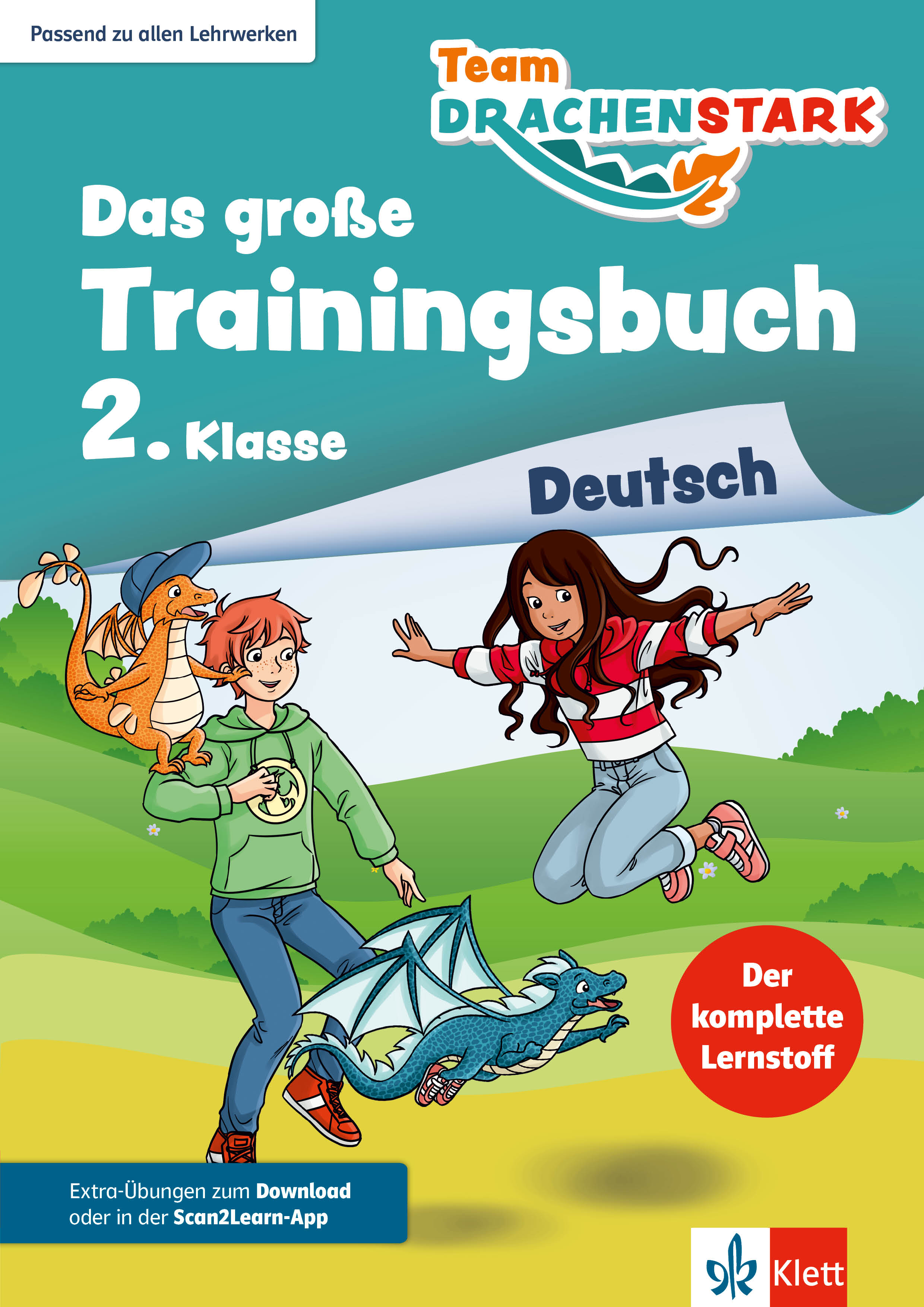 Klett Team Drachenstark: Das große Trainingsbuch Deutsch 2. Klasse