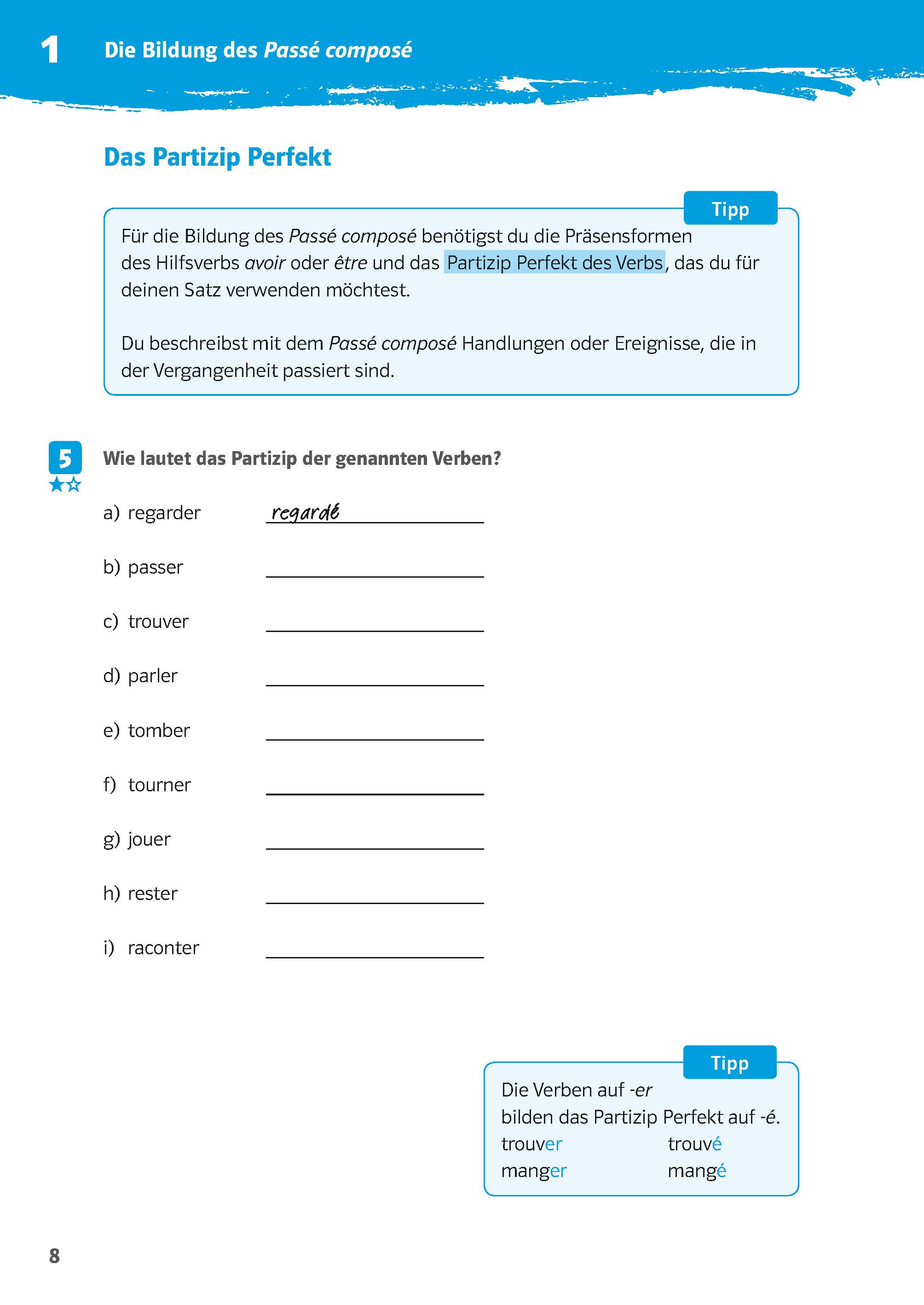 Klett 10-Minuten-Training Französisch Grammatik Passé composé und Imparfait 1./2. Lernjahr