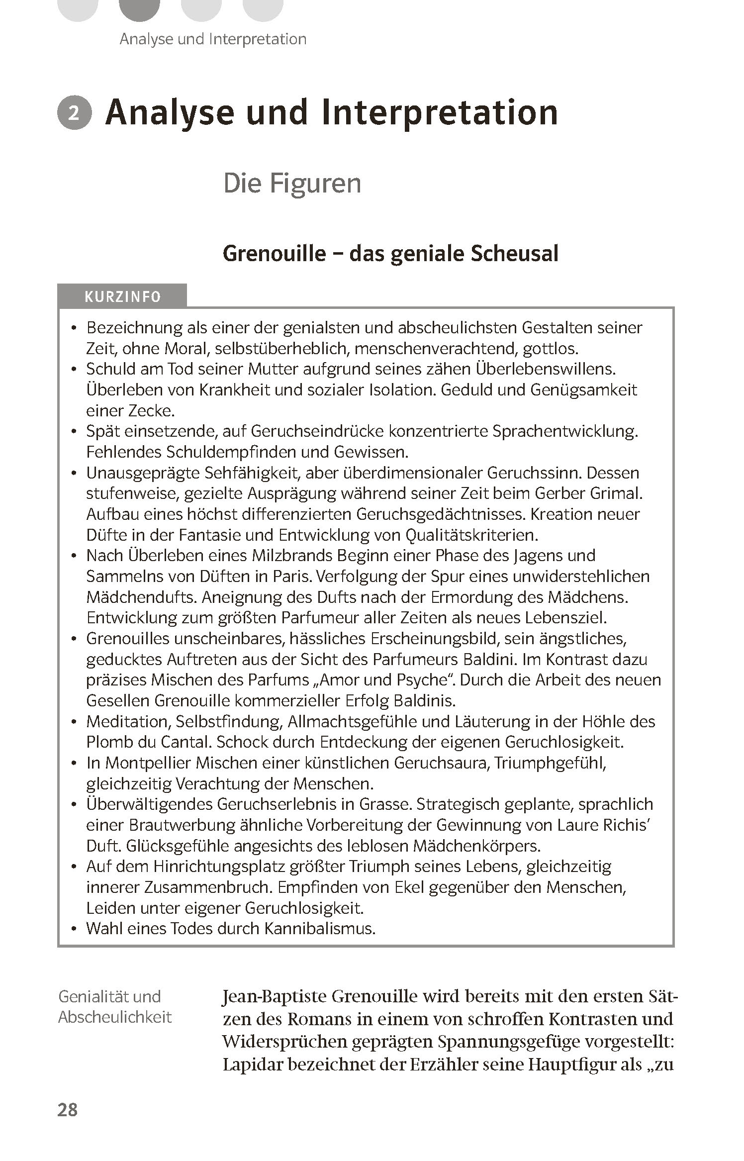 Klett Lektürehilfen Patrick Süskind, Das Parfum