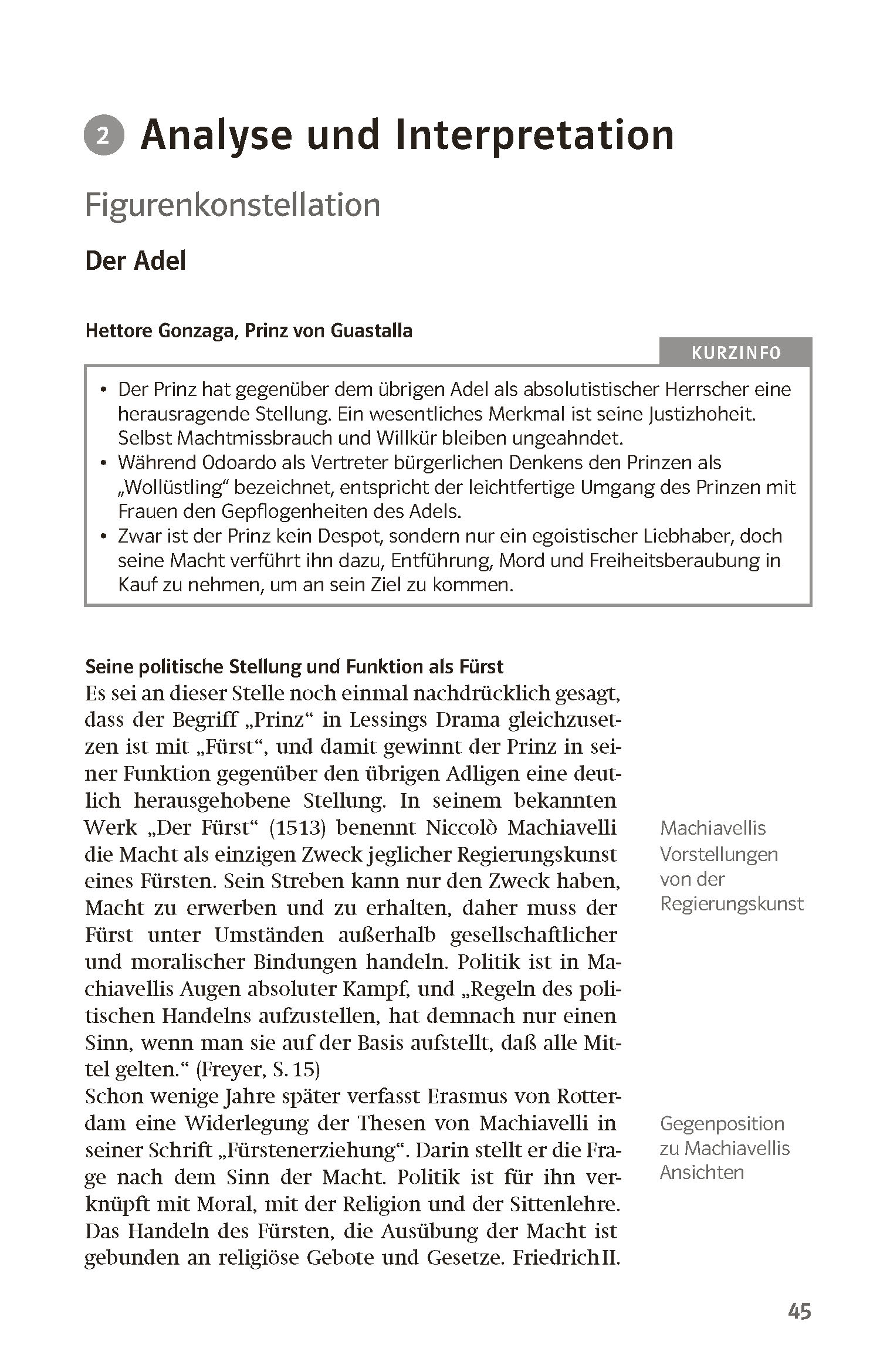 Klett Lektürehilfen Gotthold Ephraim Lessing, Emilia Galotti