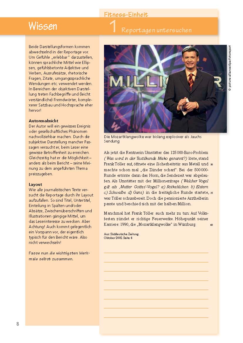 Textgebundener Aufsatz – TGA Realschule. Deutsch Klasse 8-10