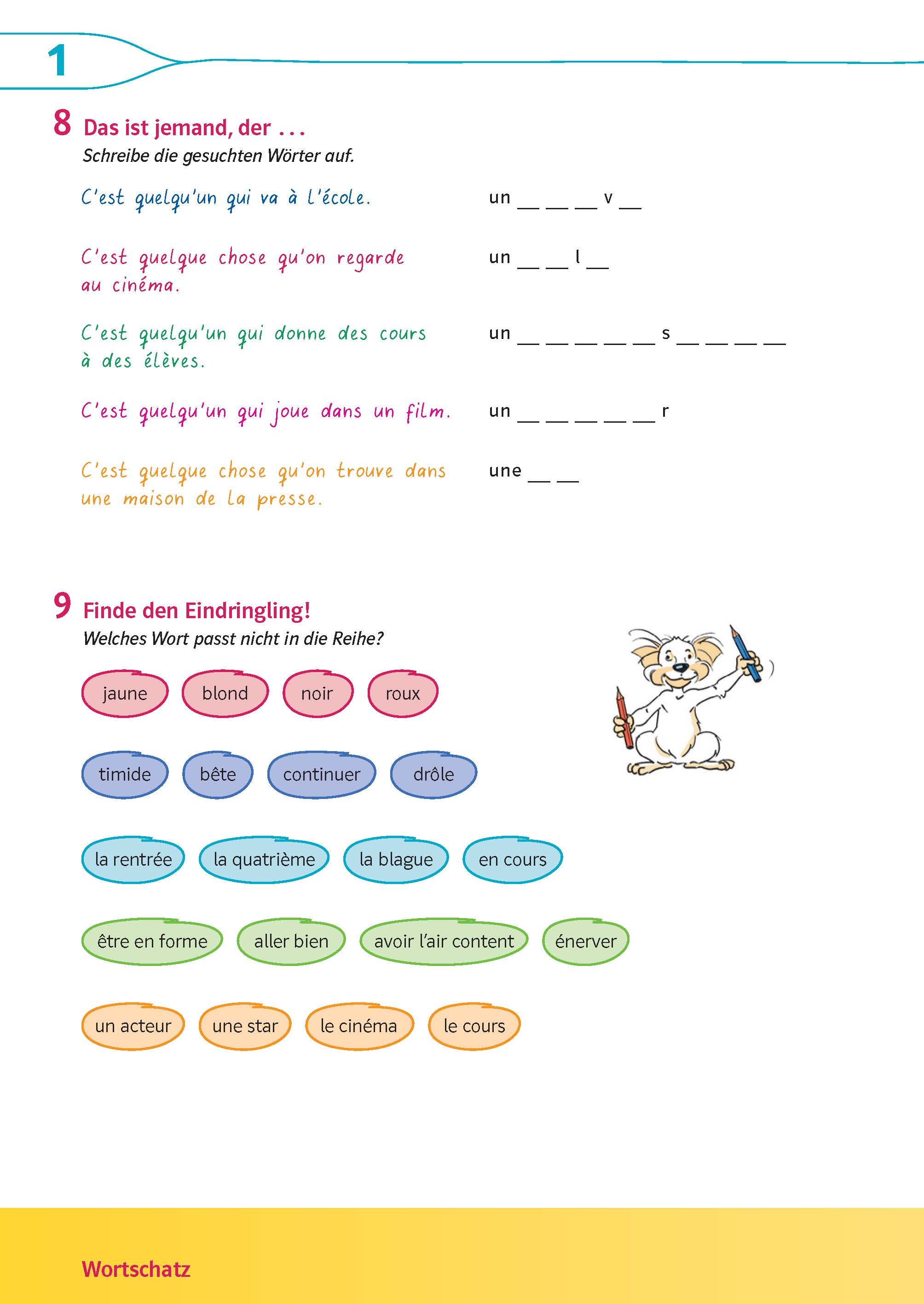 Découvertes 2 jaune/bleue - Übungsblock 2. Lernjahr