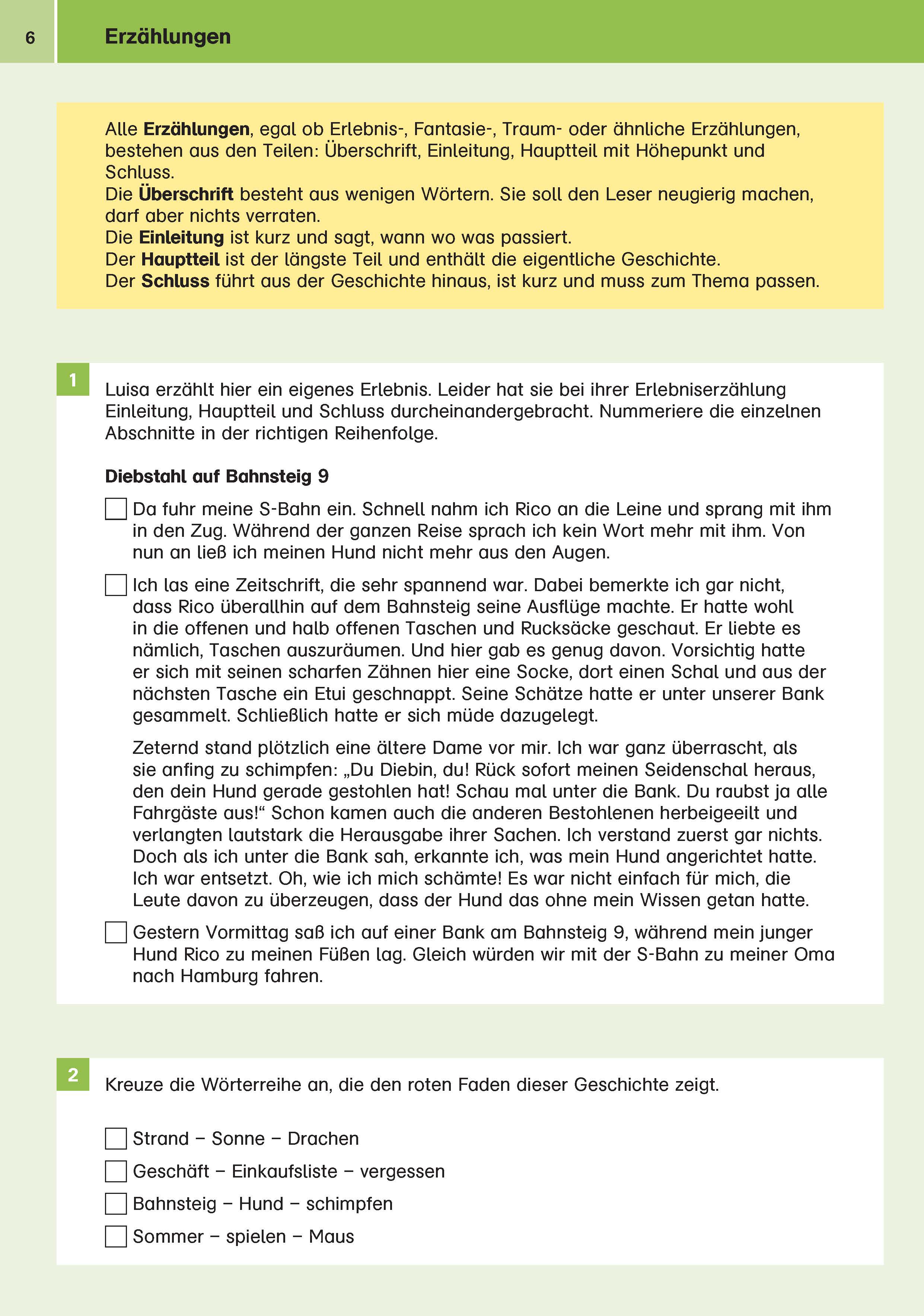 Klett Sicher ins Gymnasium Aufsatz 4. Klasse