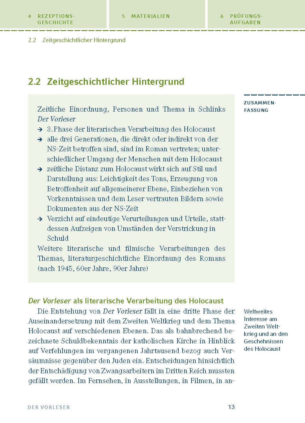 Der Vorleser von Bernhard Schlink