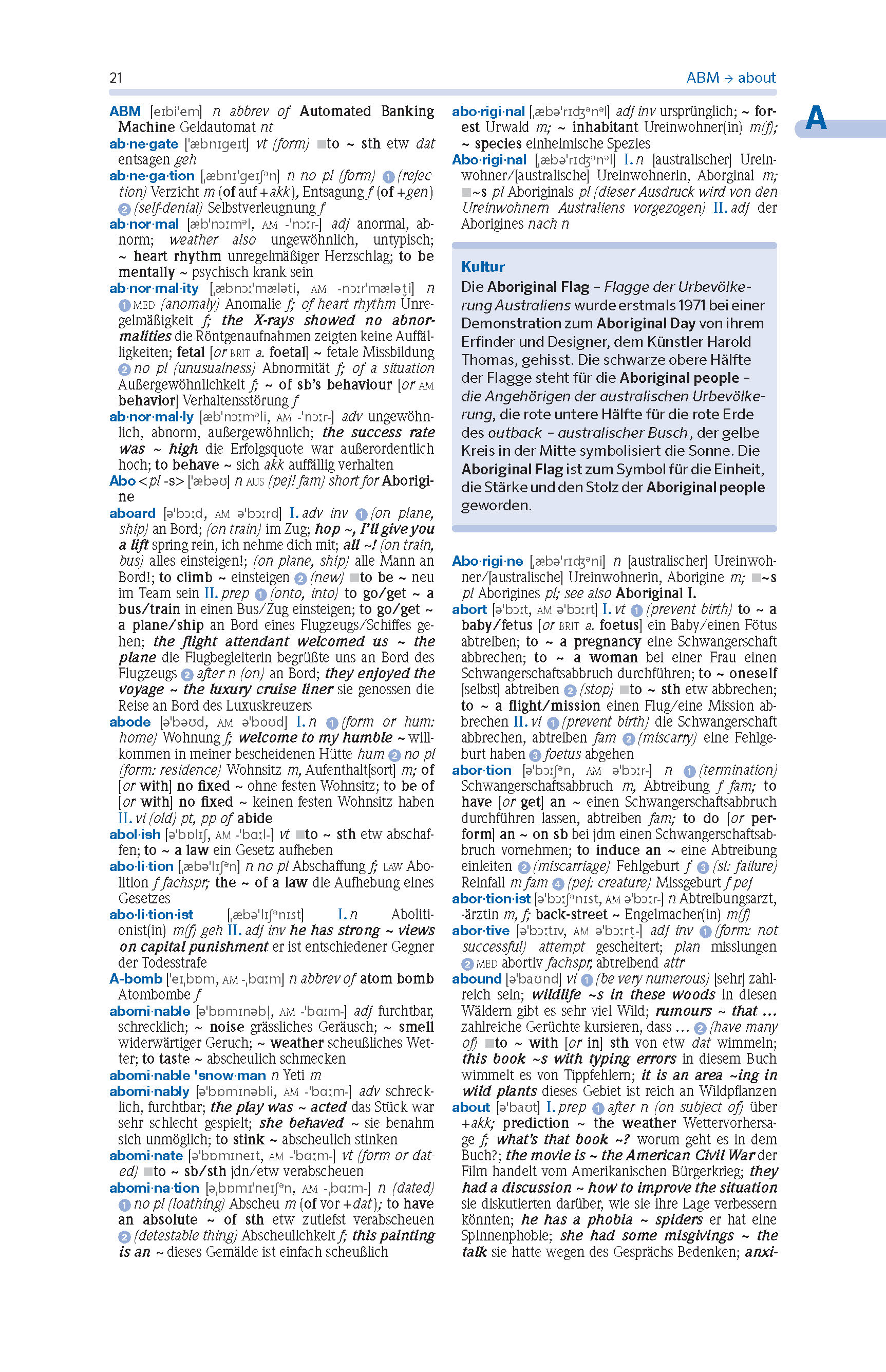 PONS Wörterbuch Schule und Studium Englisch - Deutsch, Band 1