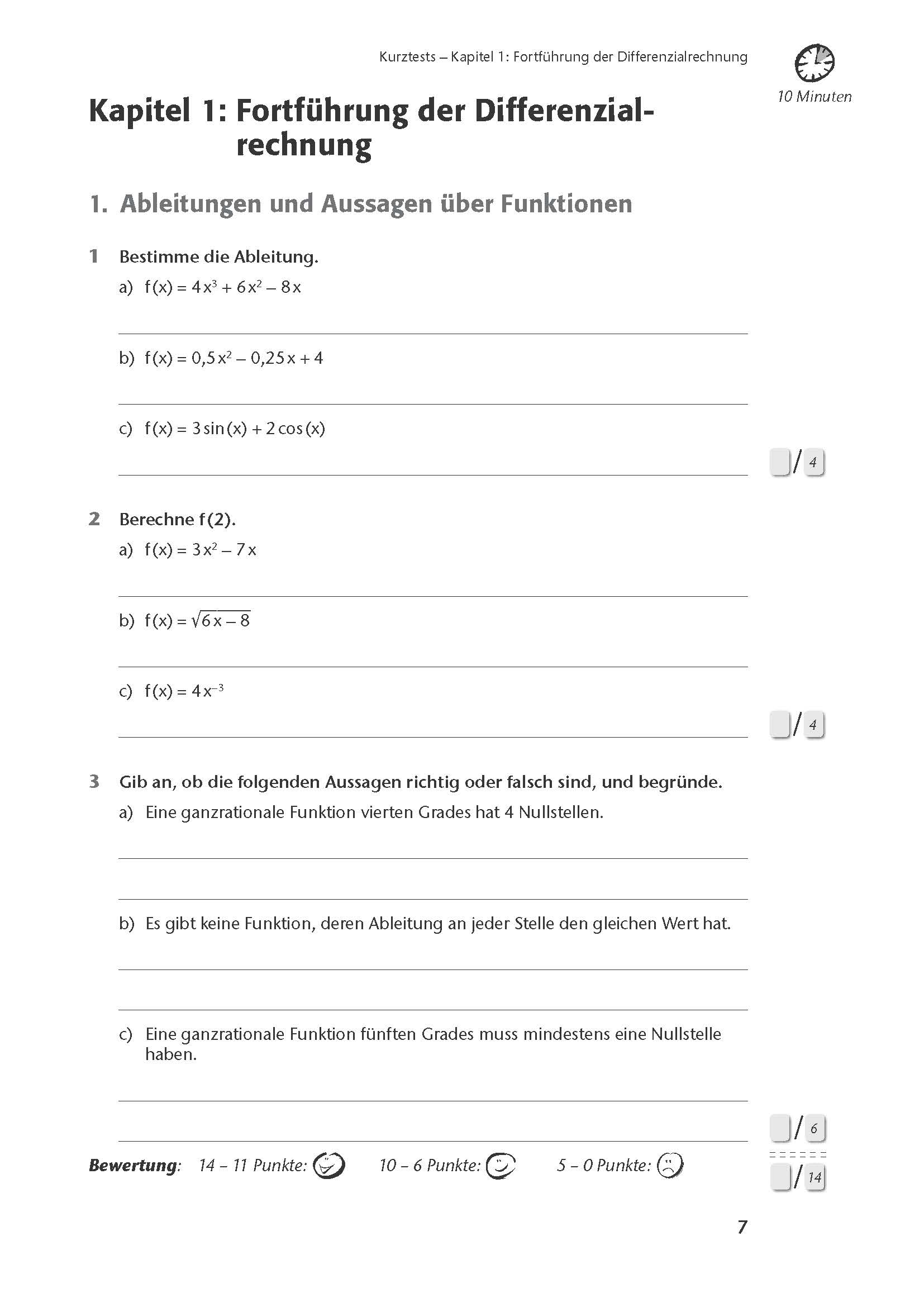 Fit in Klausur und Abitur – Mathematik 11.-12./13. Klasse