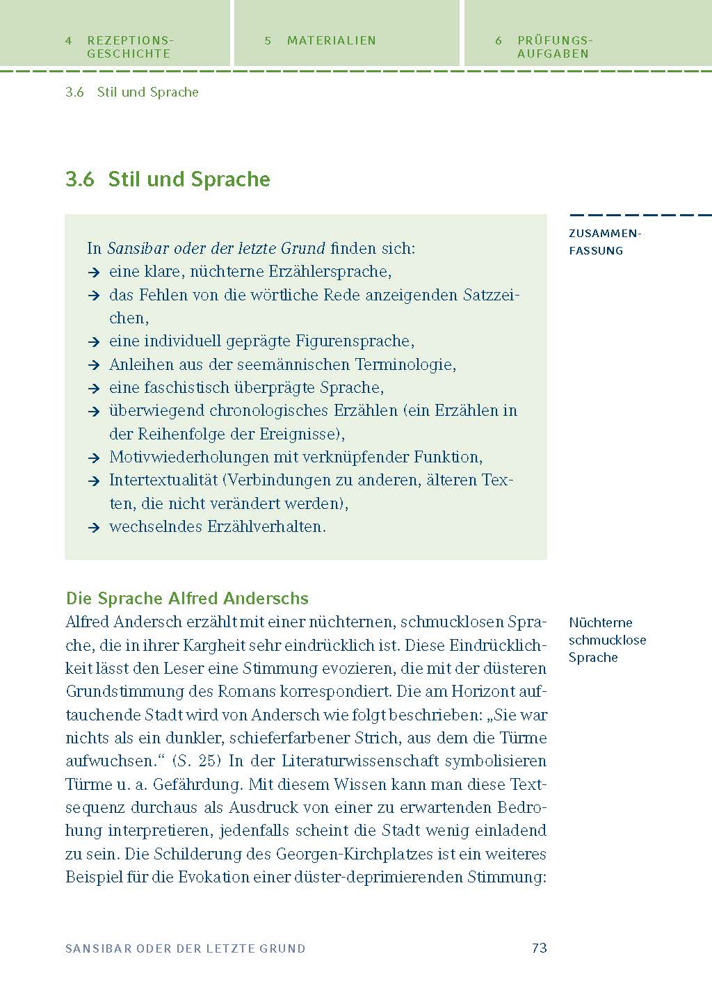 Sansibar oder der letzte Grund von Alfred Andersch