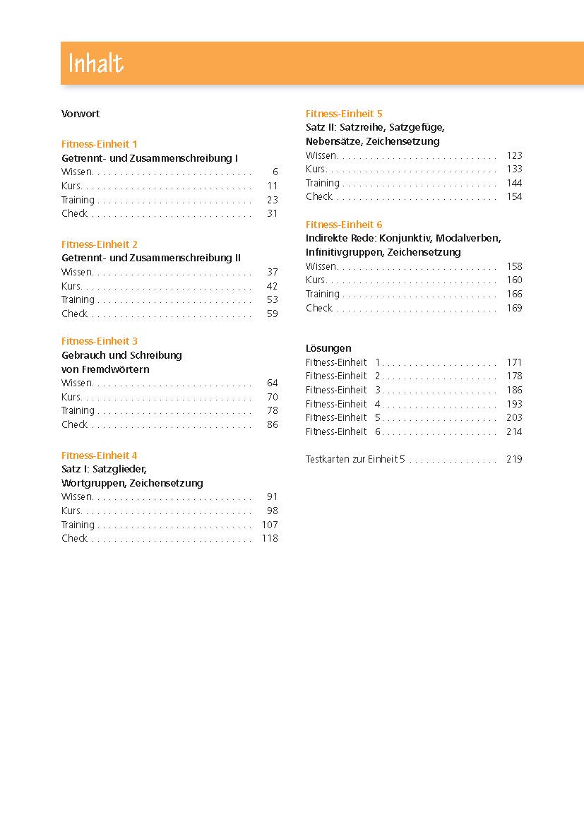 Rechtschreibung, Grammatik und Zeichensetzung. Deutsch Klasse 7-10