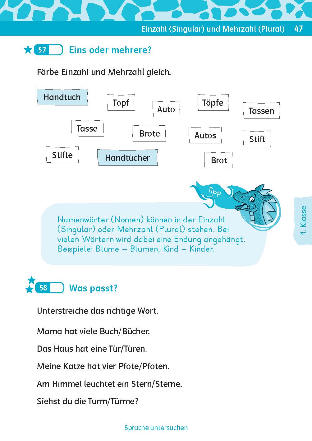 Klett Team Drachenstark: Kurztests Deutsch 1./2. Klasse