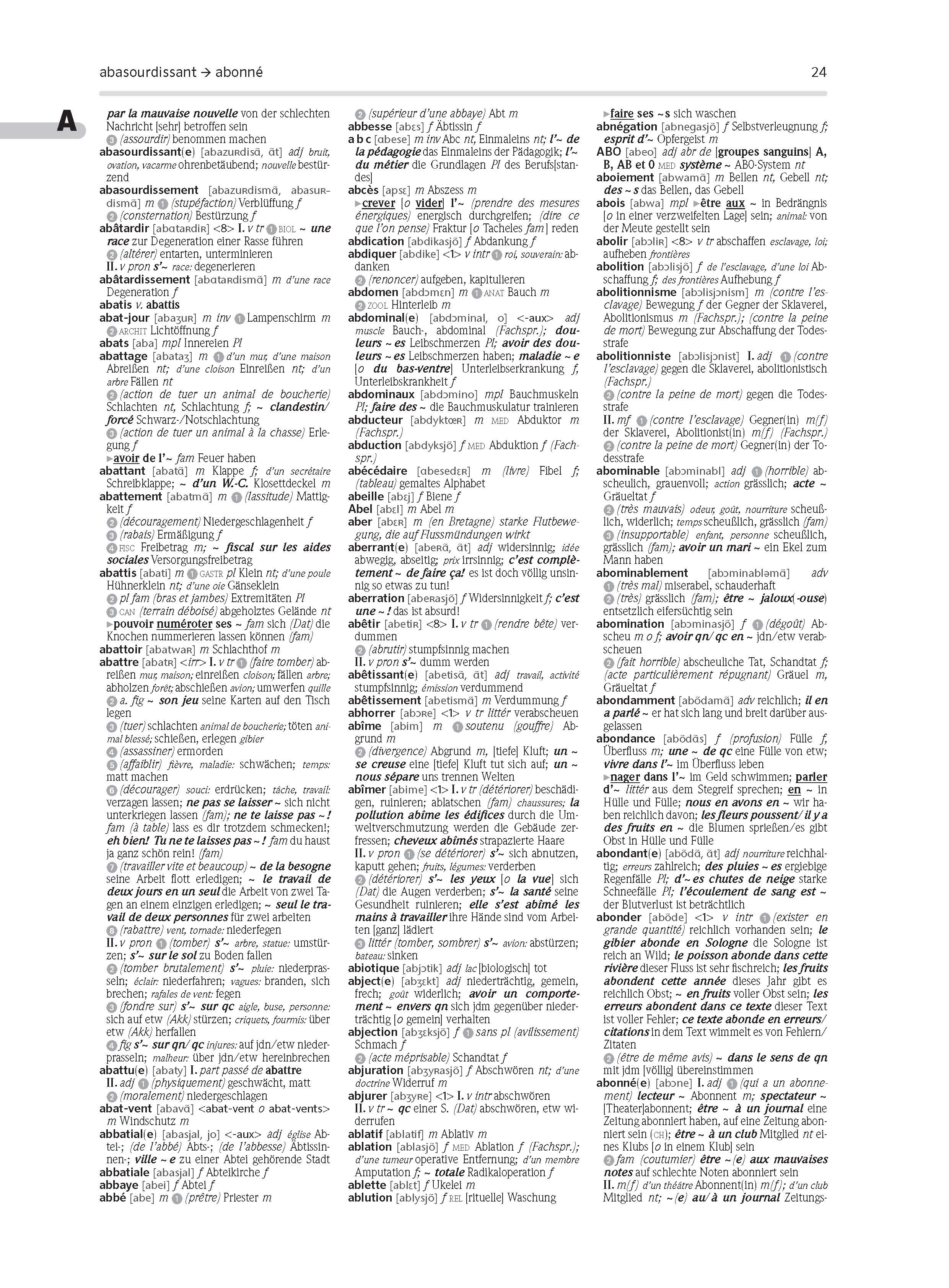 PONS Großwörterbuch Französisch