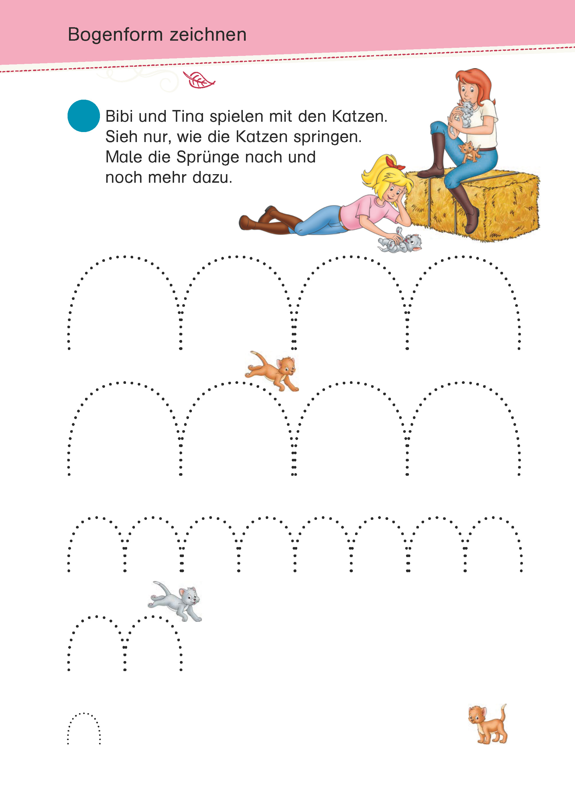 Bibi & Tina: Mein Schulstart-Block Schwungübungen