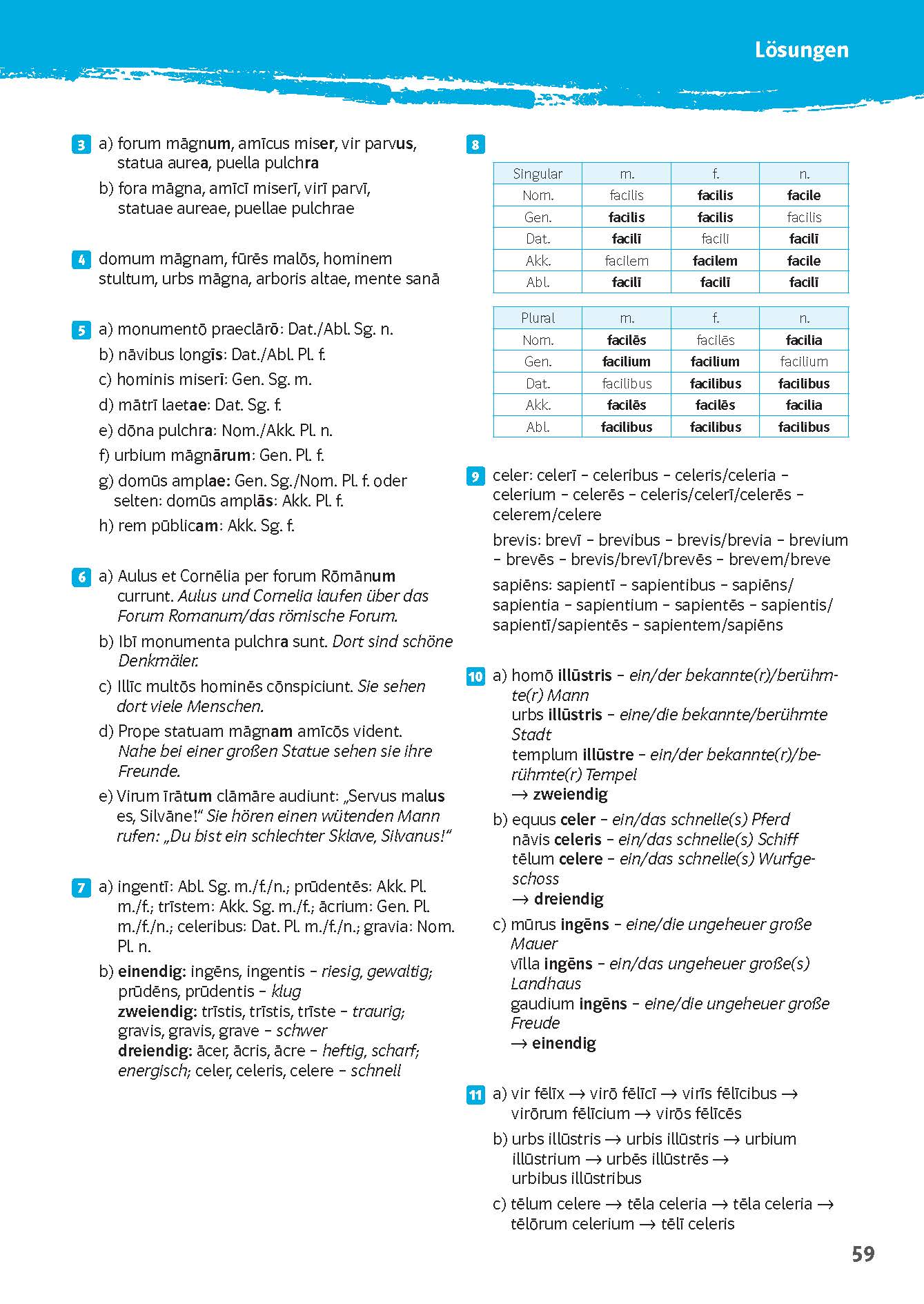 Klett 10-Minuten-Training Latein Deklinationen 1./2. Lernjahr